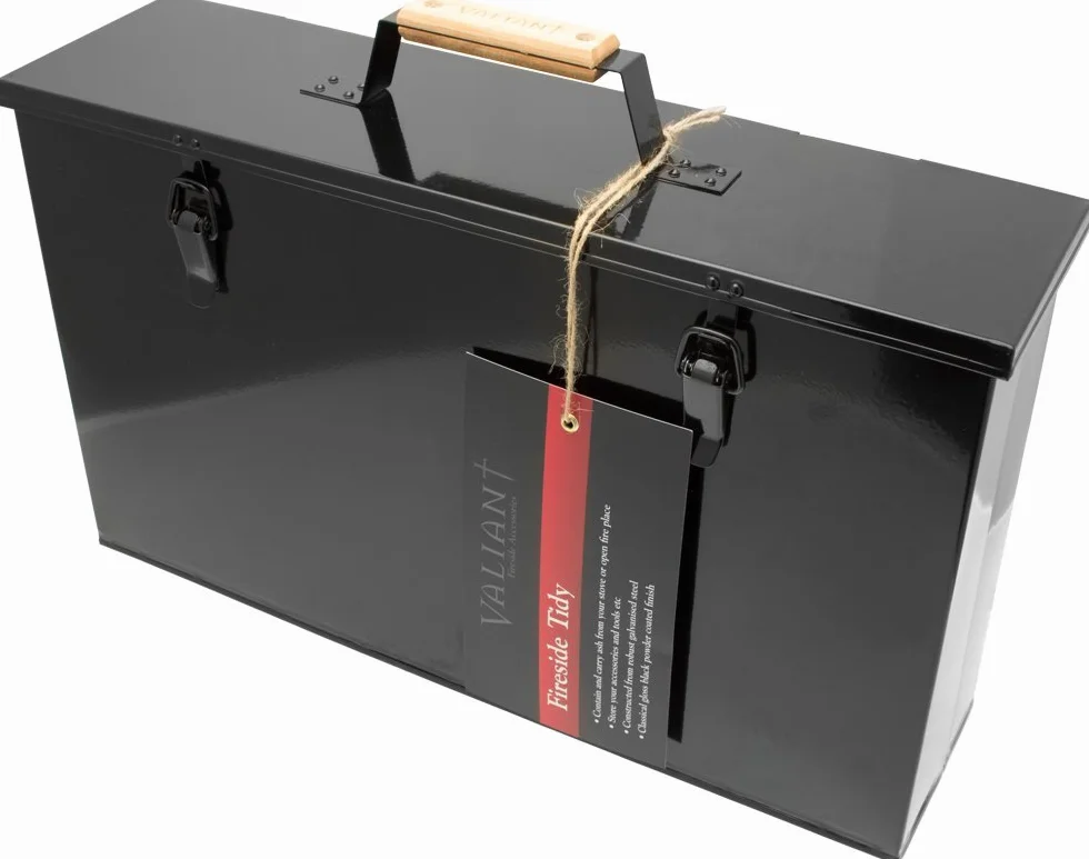 Valiant FIR240 - Maletín para guardar y transportar cenizas de horno o chimenea, color negro