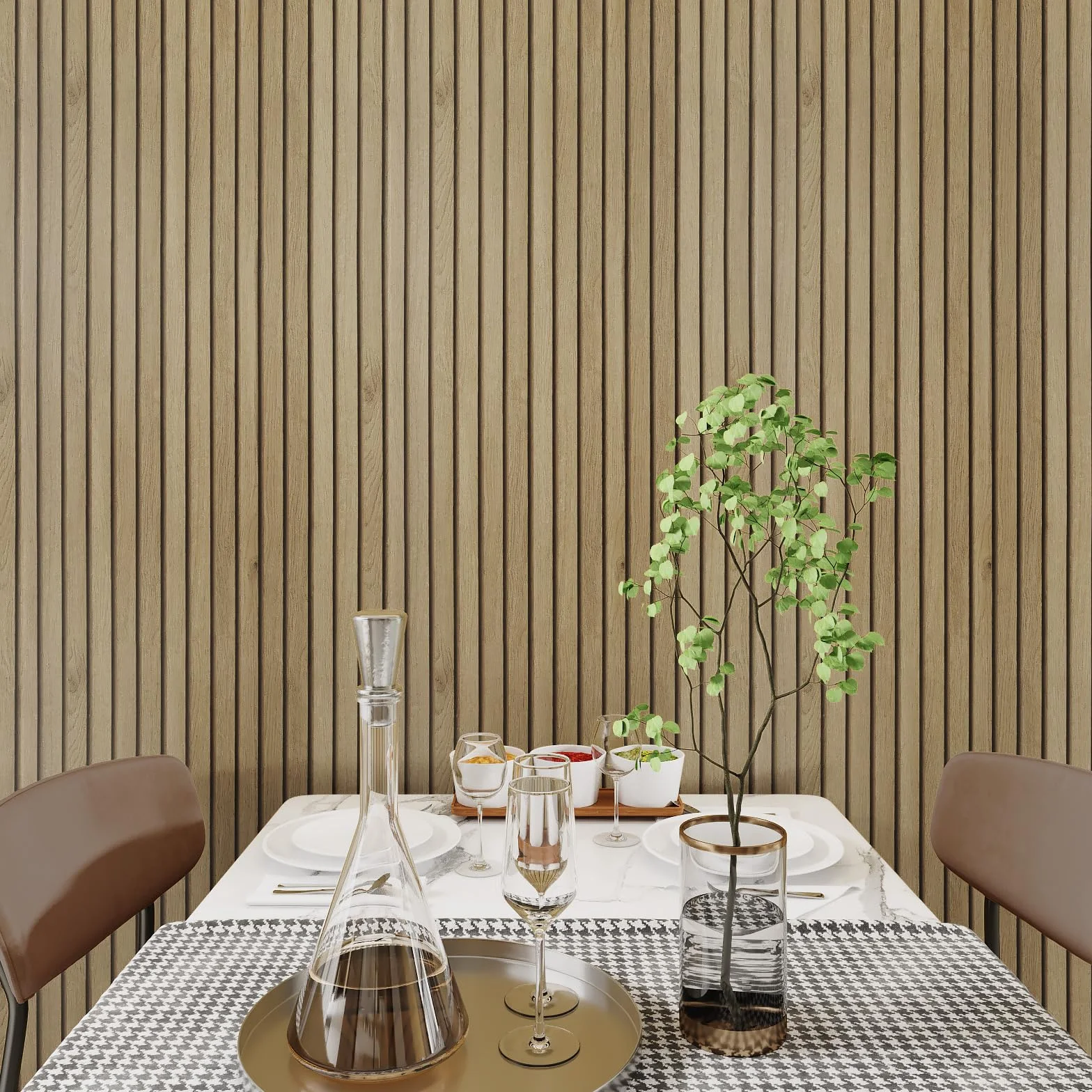 Livelynine Papel Pintado Autoadhesivo Pared Efecto Paneles de Madera 40CMx10M Lavable Papel de Pared 3D Madera Habitacion Comedor Salon Papel Adhesivo para Muebles Techo Rollo Vinilo Autoadhesivo