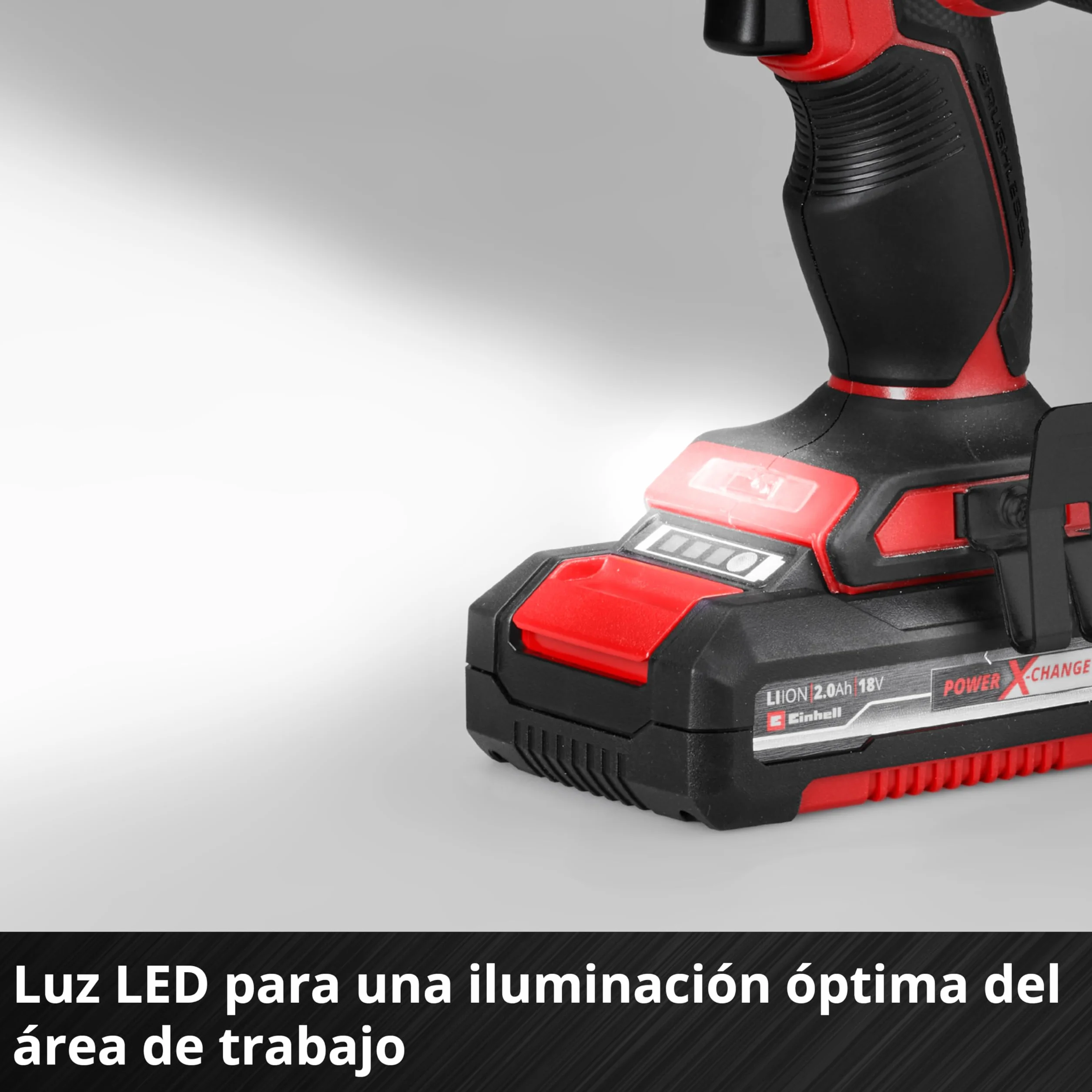 Einhell Professional Taladro percutor con batería TP-CD 18/70 Li-i BL Power X-Change (18 V, sin escobillas, 70 Nm, función de perforación por percusión 2x 2,0 Ah, cargador, E-Case)
