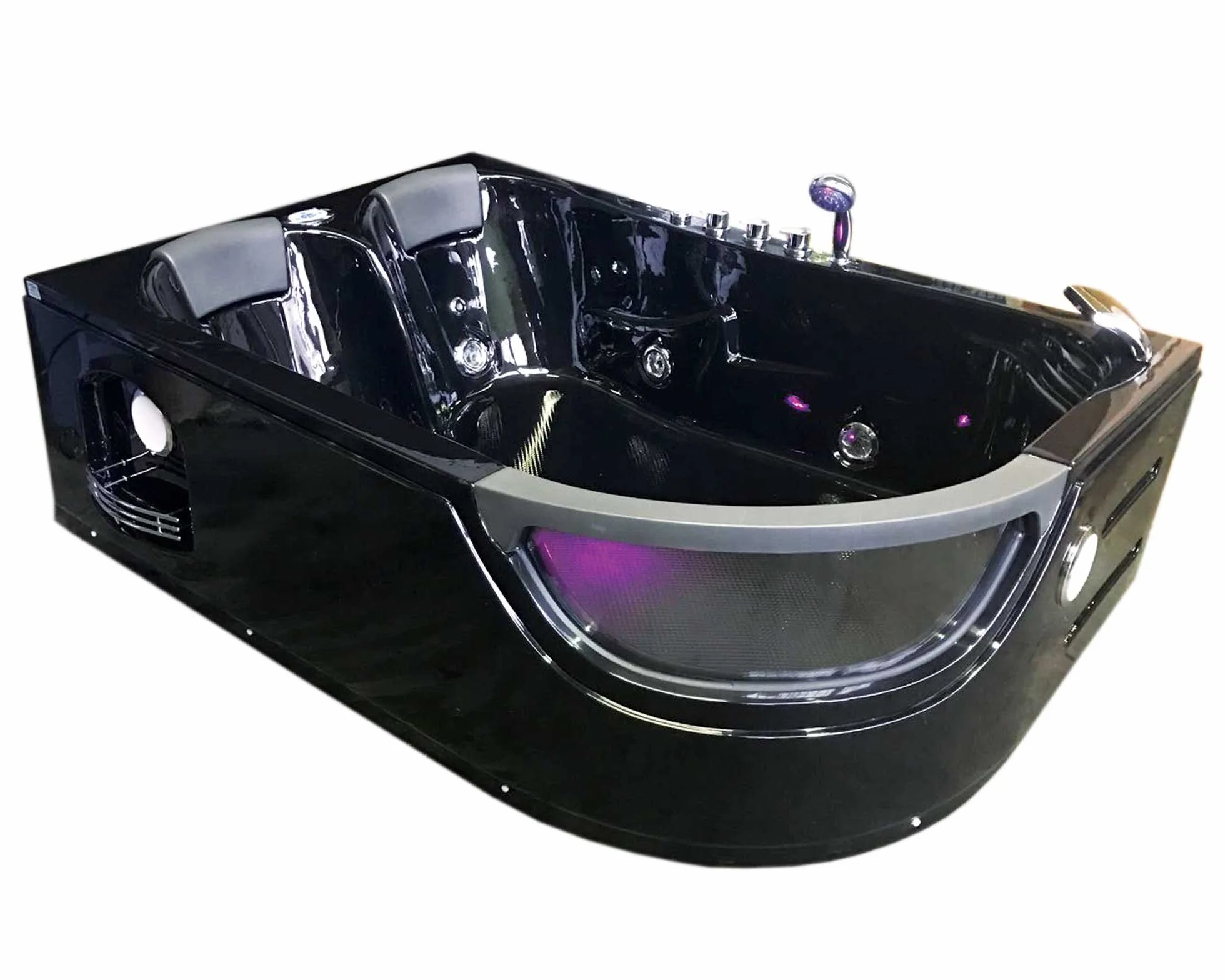 Bañera hidromasaje Modelo PEGASO 180 x 120 cm Para 2 Bañera de esquina hidromasaje Nueva Terapia luz de colores