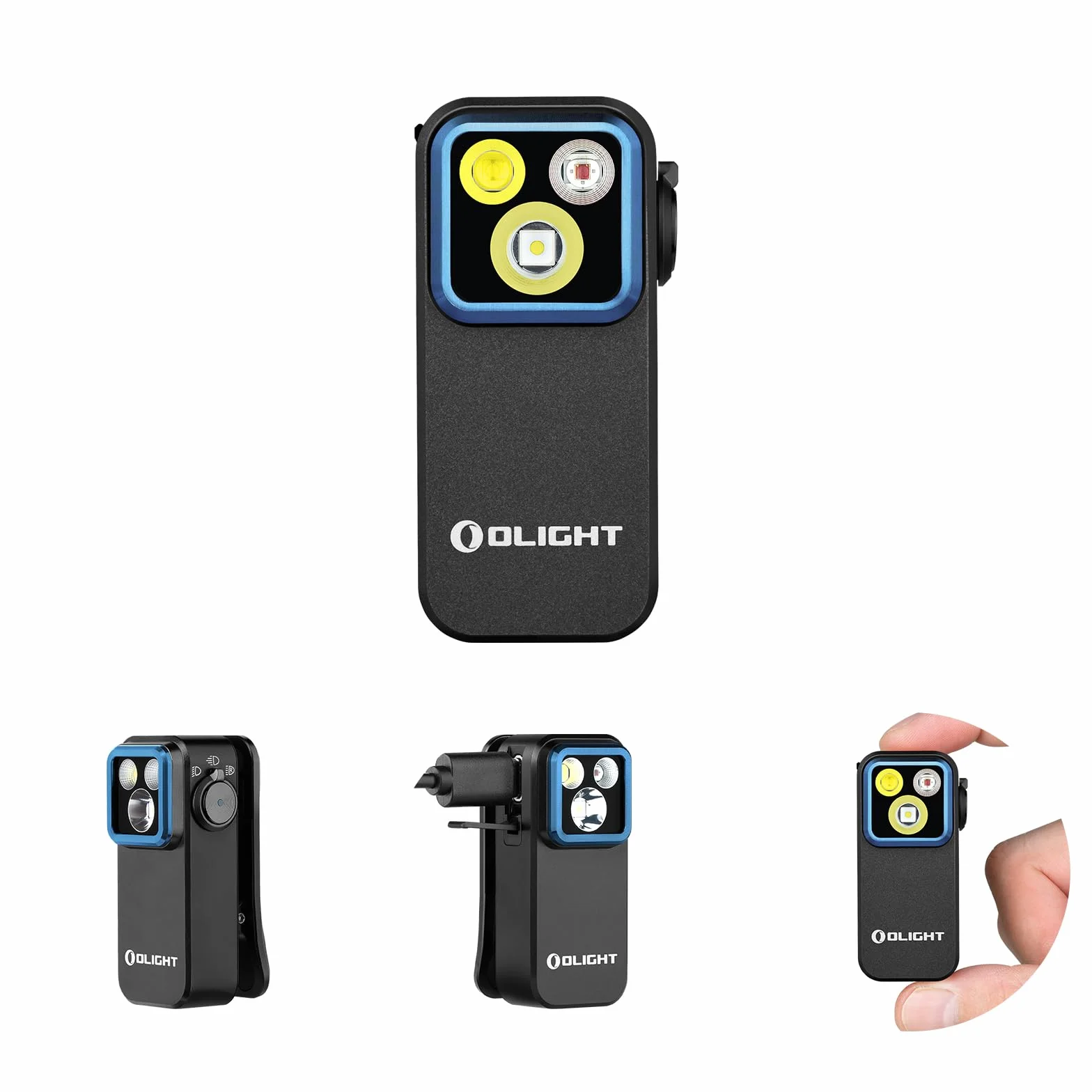 OLIGHT Oclip Pro Linterna EDC Recargable de Clip de Bolsillo 500LM Compacta Conveniente Carga USB C Magnética Portátil para Trabajo Nocturno Herramienta (Negro)