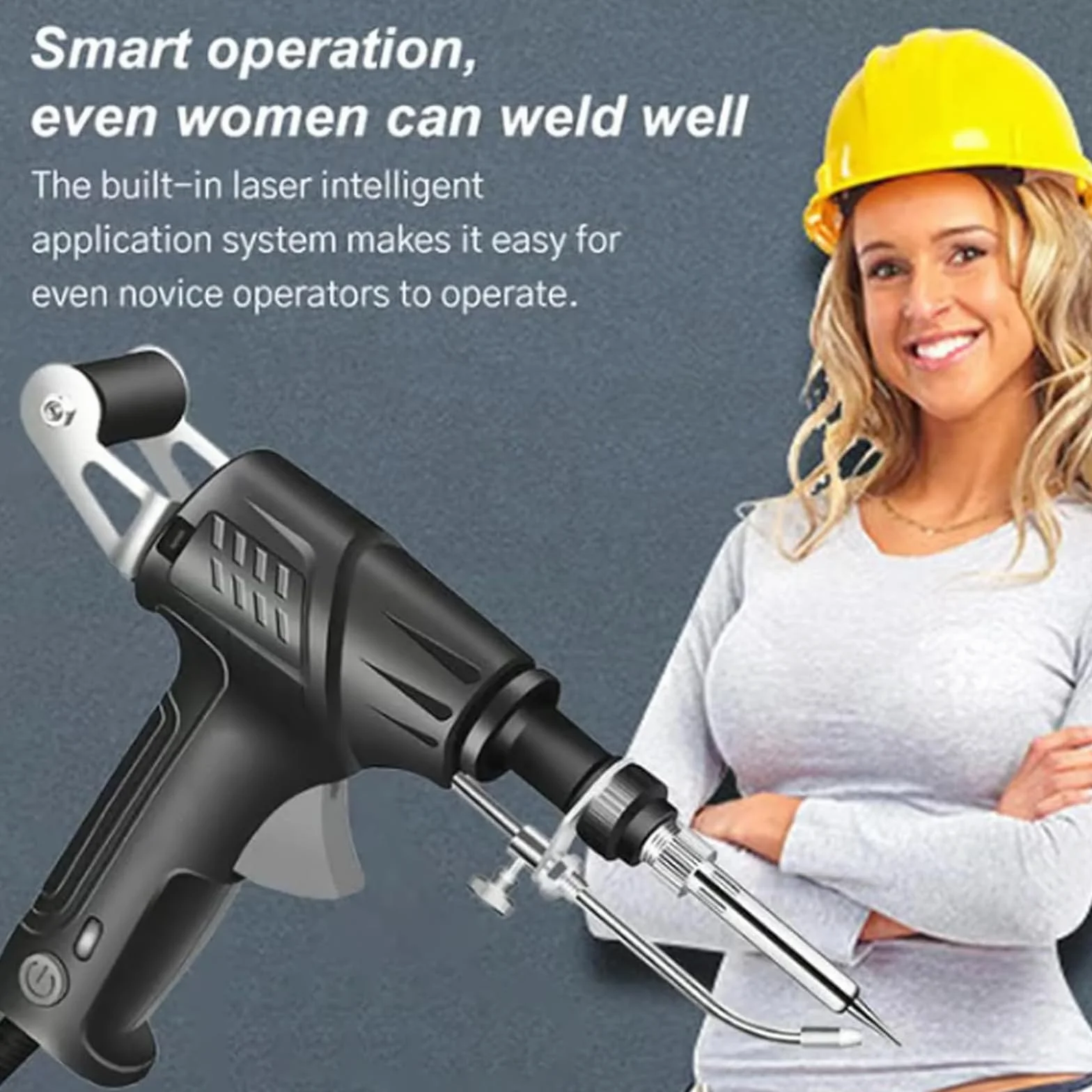 Soldadora Láser Portátil De Calentamiento Rápido, 3 En 1: Eliminación De Óxido, Corte Y Soldadura. Herramientas De Soldadura Láser Industriales con Calentamiento Interno For Metal.(Black)