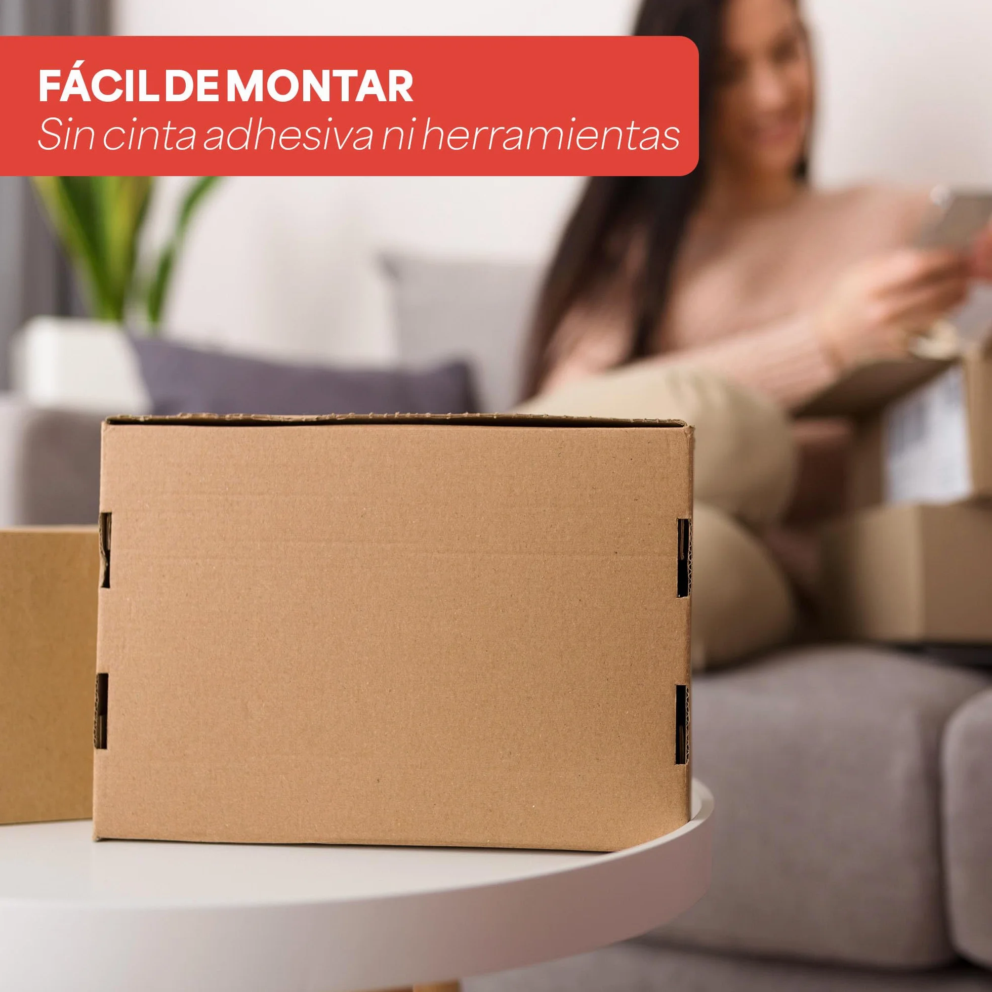 Pack 25 Cajas Cartón Automontables 35x26x8cm Kraft Envíos Regalo