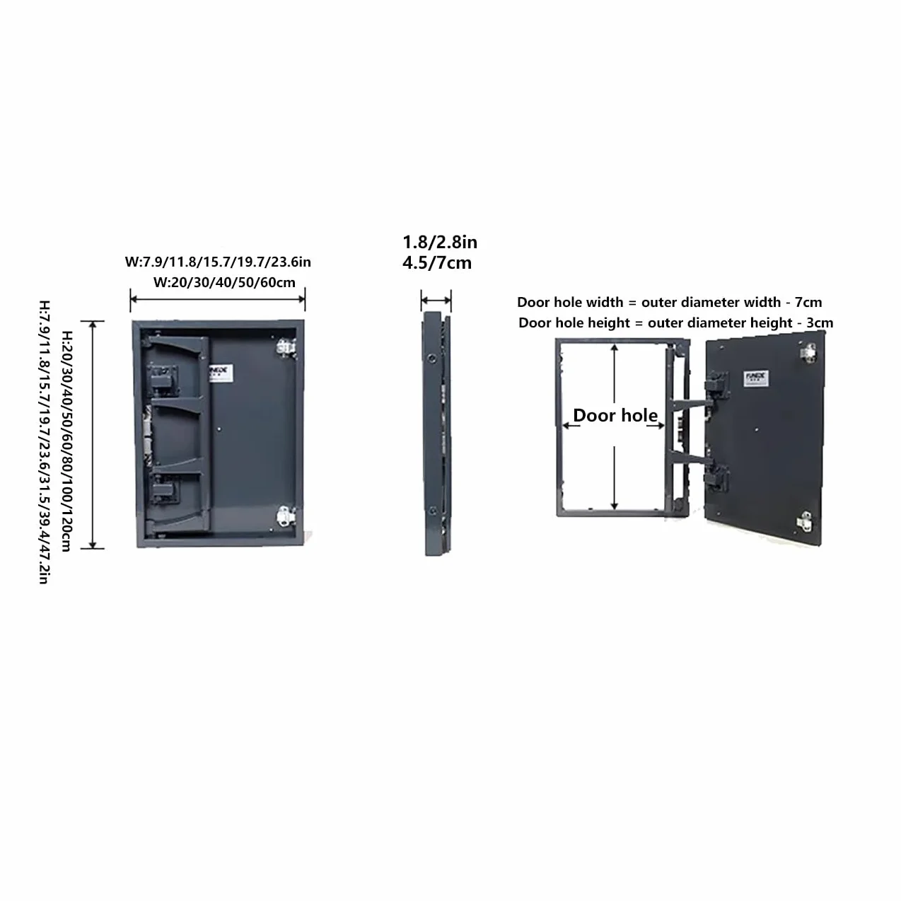 Tapa para Revisión Baldosas,Trampilla de Inspección de Fontanería,fácil Mantenimiento, diseño Invisible,Ahorra Espacio de Forma eficaz,Electricidad, Calefacción y Alarmas.(60 * 80 * 5cm)