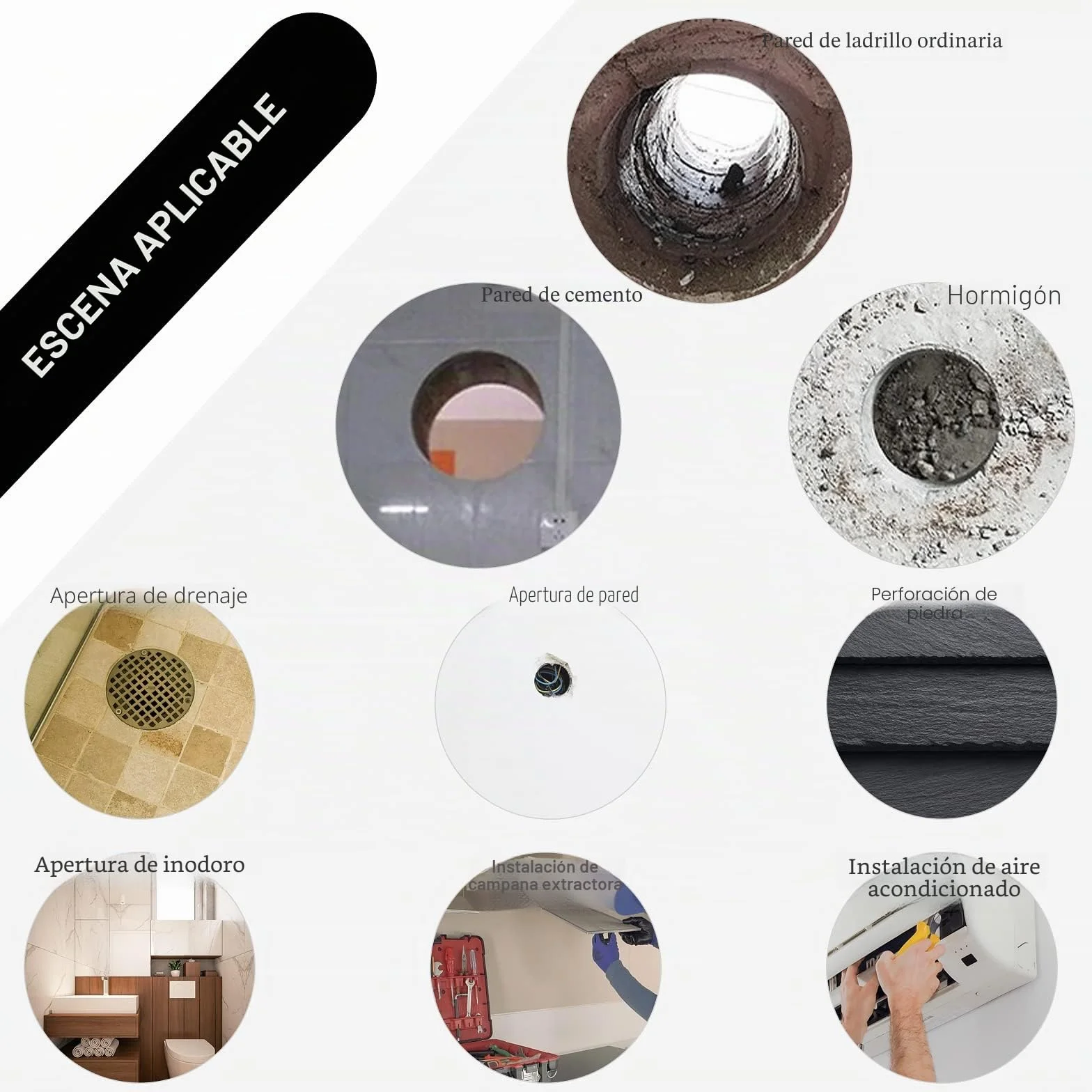 CPROSP - Corona de diamante para zanahoria (diámetro 68 mm, 1 ¼ de pulgada UNC con adaptador SDS PLUS, L 420 mm, para zanahorias en hormigón, hormigón armado, mampostería y piedra