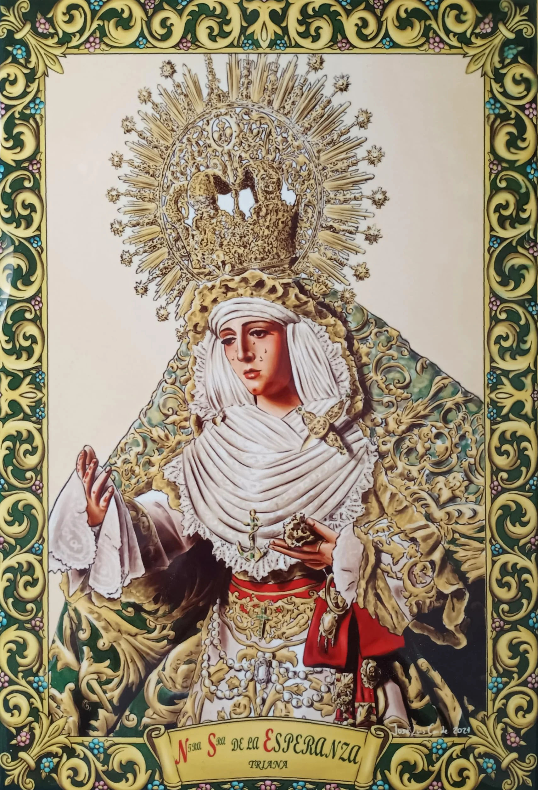 AZULEJO VIRGEN ESPERANZA DE TRIANA