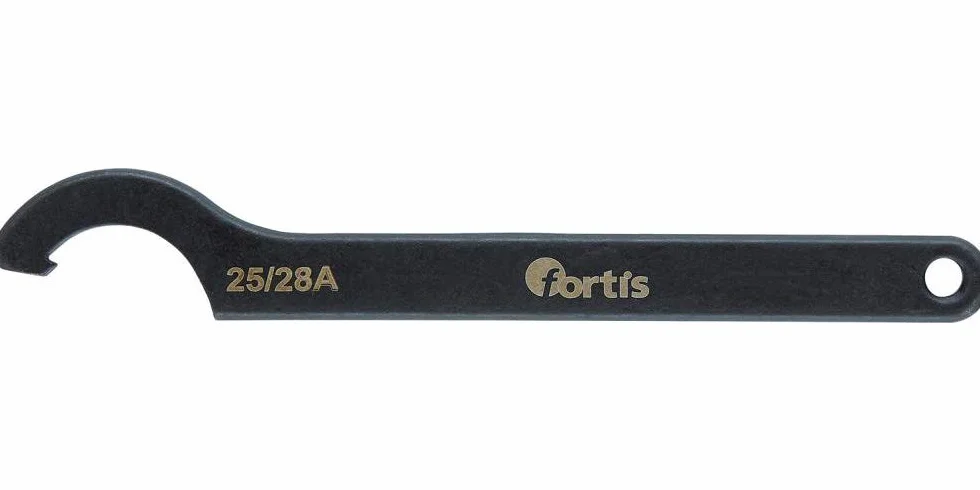 Fortis - Llave de gancho (DIN 1810 A, 95-100 mm, con nariz)