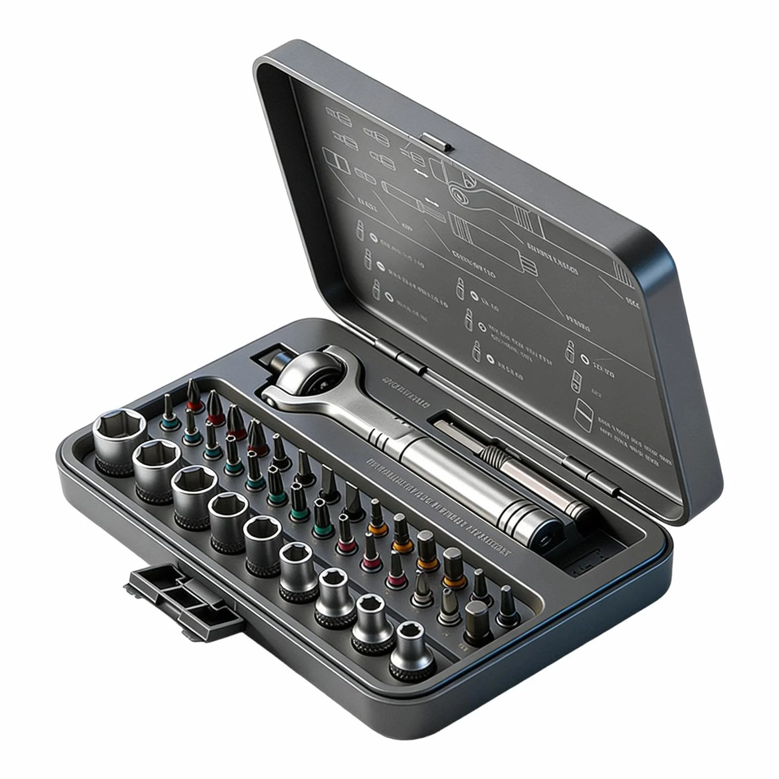 Juego de Destornillador de Carraca Kit de Herramientas 40 en 1 para | Set de destornilladores magnéticos con mango desmontable Para Reparar