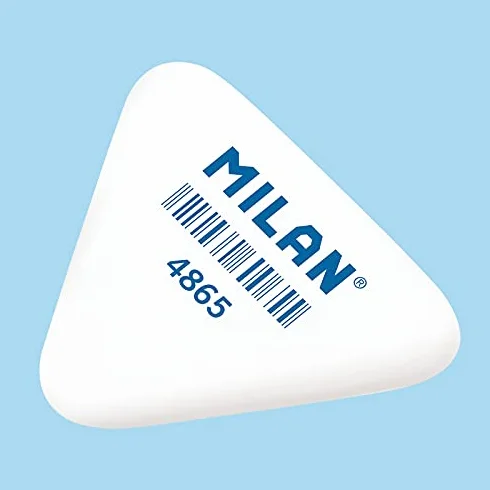 MILAN Caja 65 gomas triangulares pequeñas colores surtidos 4865