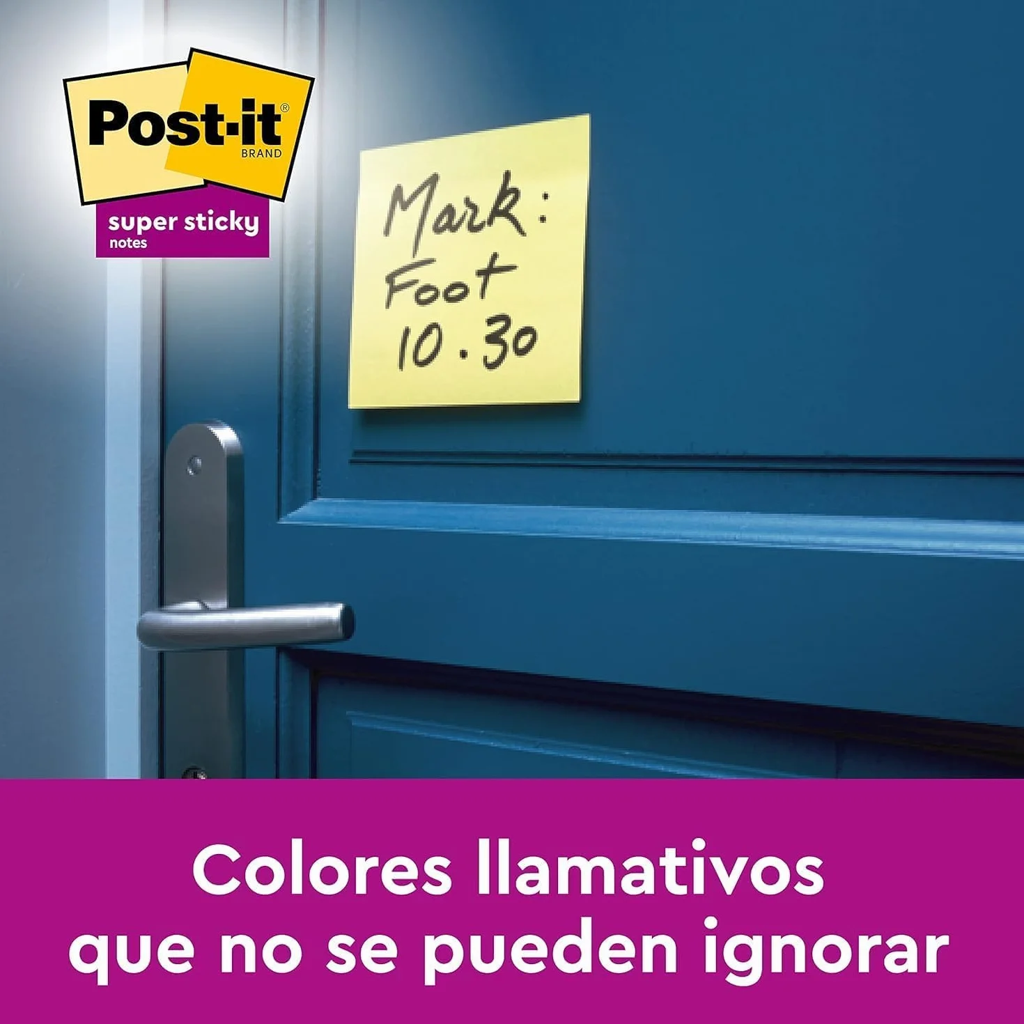 Post-it Super Sticky Notas, Canary Yellow, 76 mm x 76 mm, 90 hojas, 4 blocs + 2 Gratis