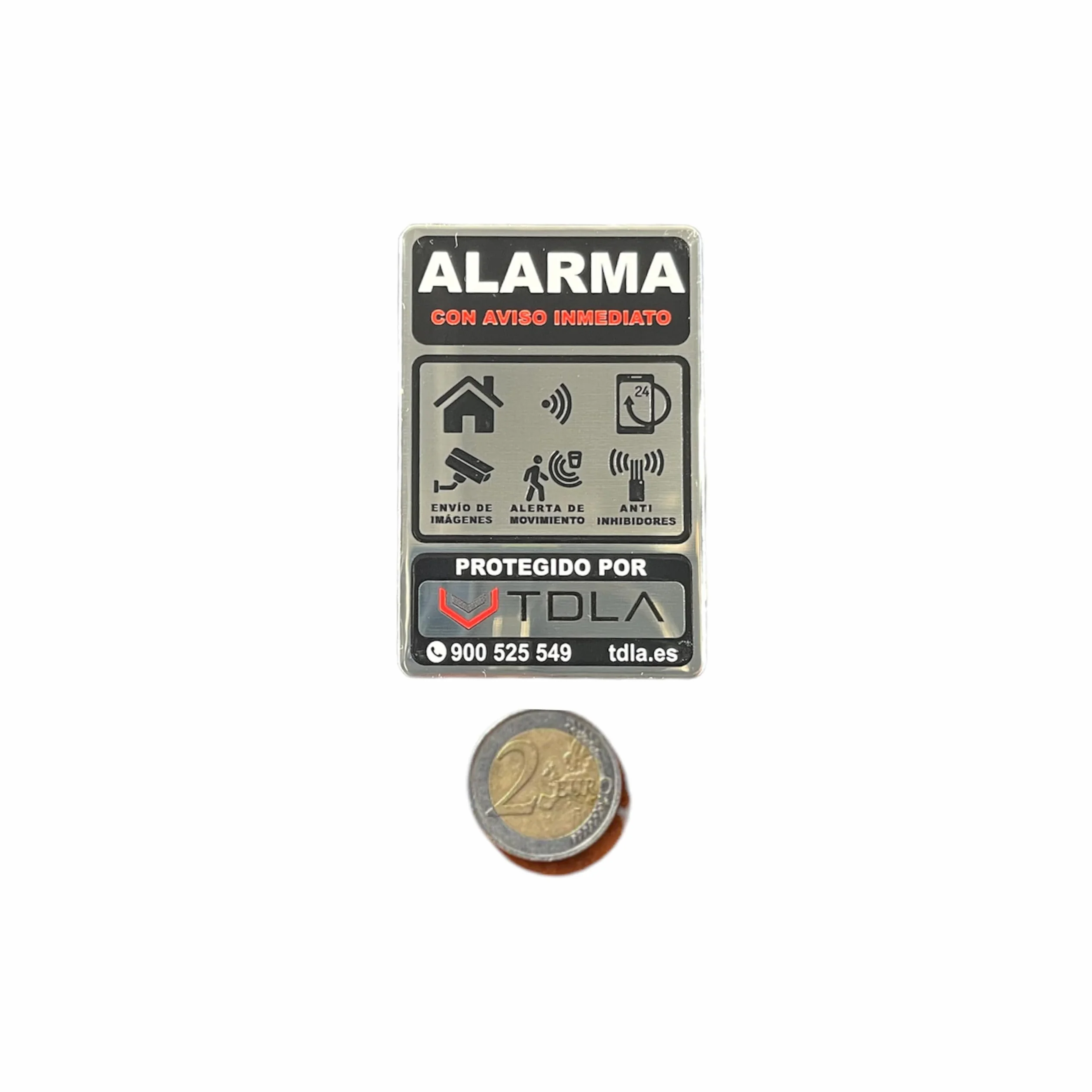 Sirena Control WiFi | Potente Motor 220V | Control Remoto Relé WiFi Incluido | Adhesivo Incluido | Sonido Alarma | 120DB | Metal Rojo | Compatible wallswitch AJAX | Google , Alexa, Tuya. | MS-190