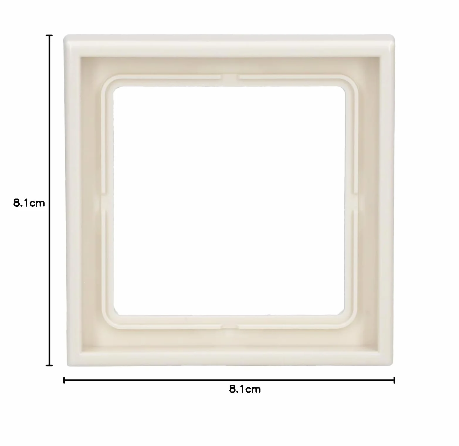 JUNG LS981W Marco, Duroplástico, Resistente al Rayado, Brillante Blanco Marfil, Simple, 81 X 81mm