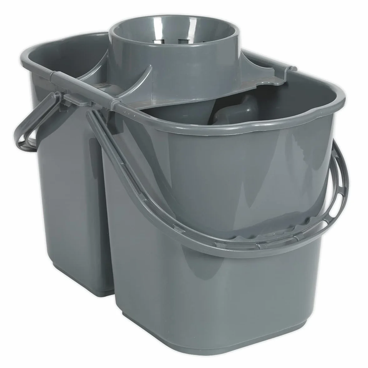 Sealey BM07 15 litros cubo de fregar con 2 compartimento