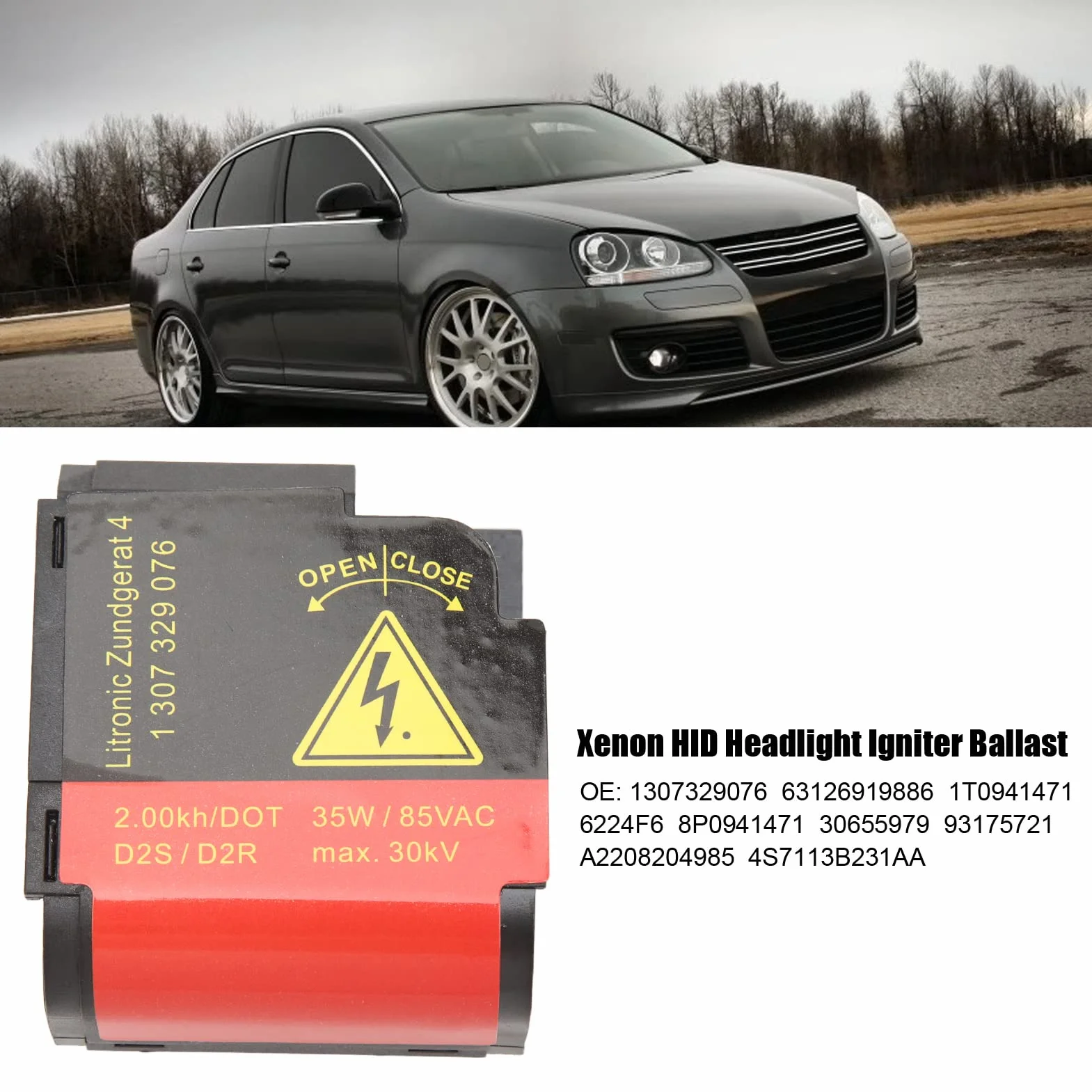 Balasto de Encendedor de Faros Delanteros Xenon 1307329076 para W169 W245