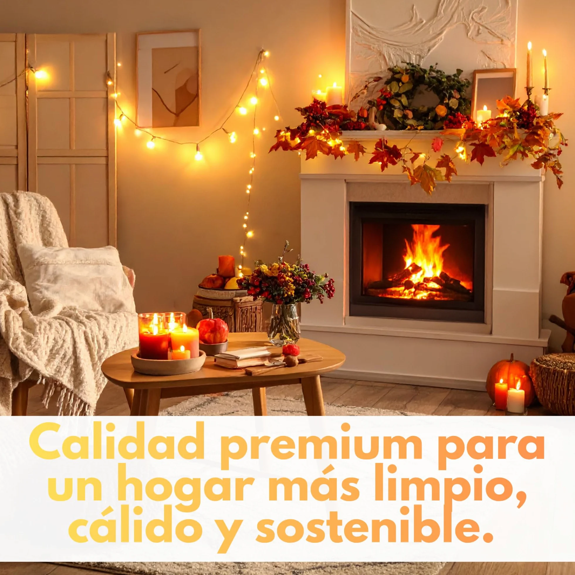 Bioetanol 99,9% Origen Vegetal con Aroma a Lavanda Combustible Limpio Sin Humo Ecológico Renovable 5 litros