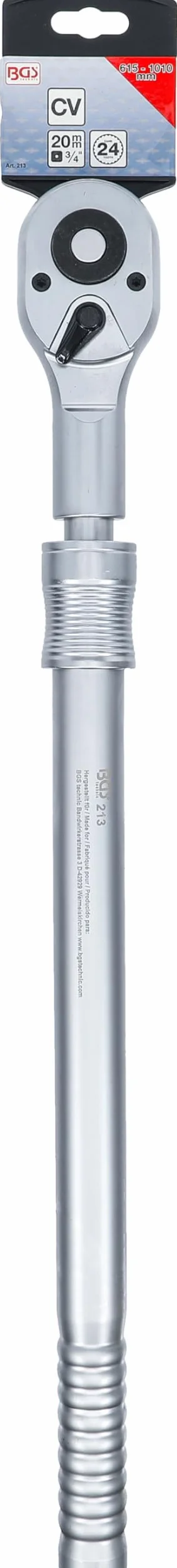 BGS 213 | Carraca reversible, extensible | 20 mm (3/4") | 600 - 985 mm
