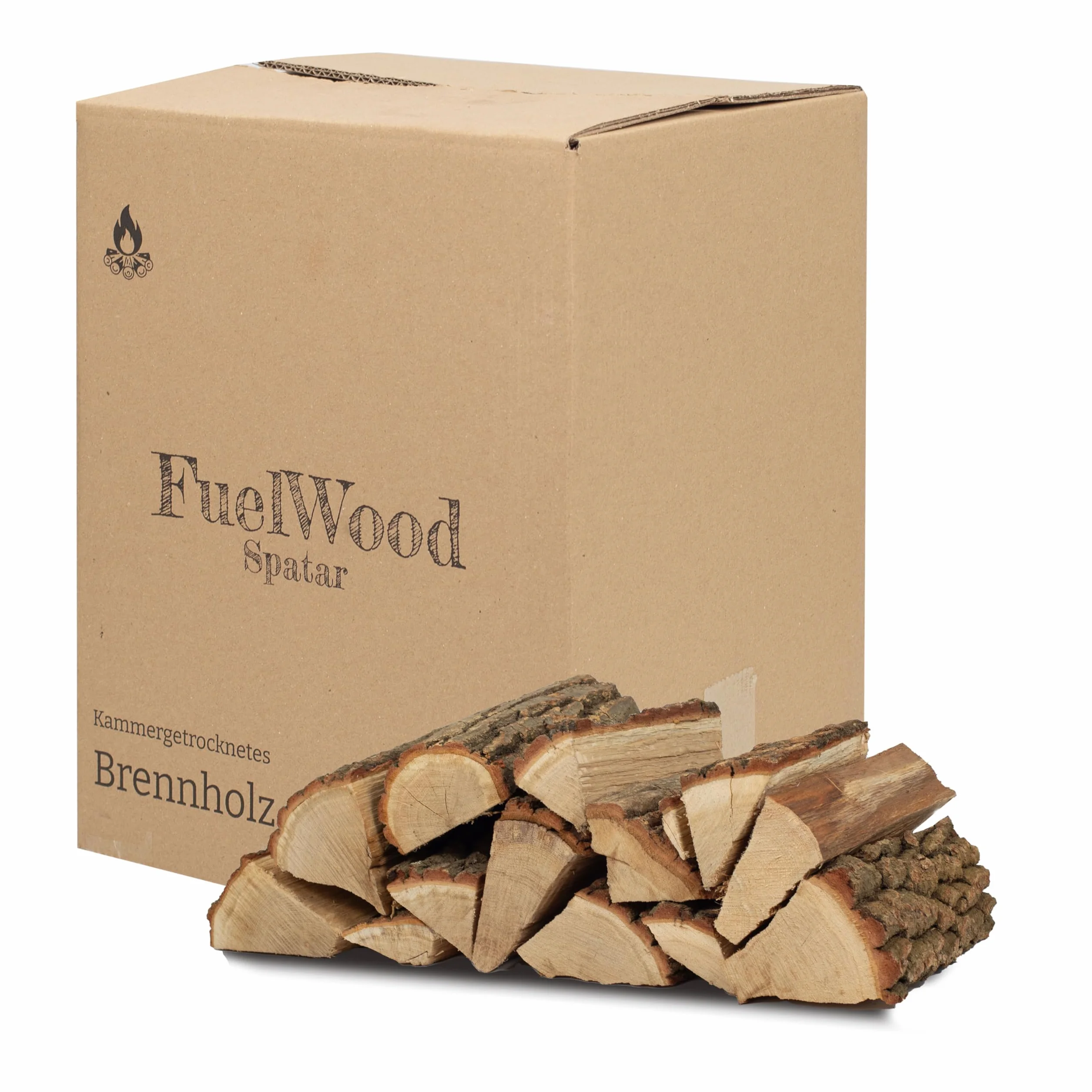 Leña de roble secado al horno 25 litros - Longitud aprox. 25 cm - Humedad <15% - Perfecto para horno, chimenea, braseros, hogueras