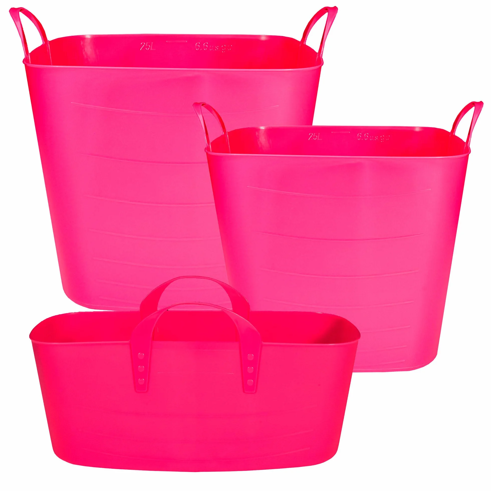 SP Berner 3x Life Story Cestos, 10 L y 25 L y 40 L, Pink
