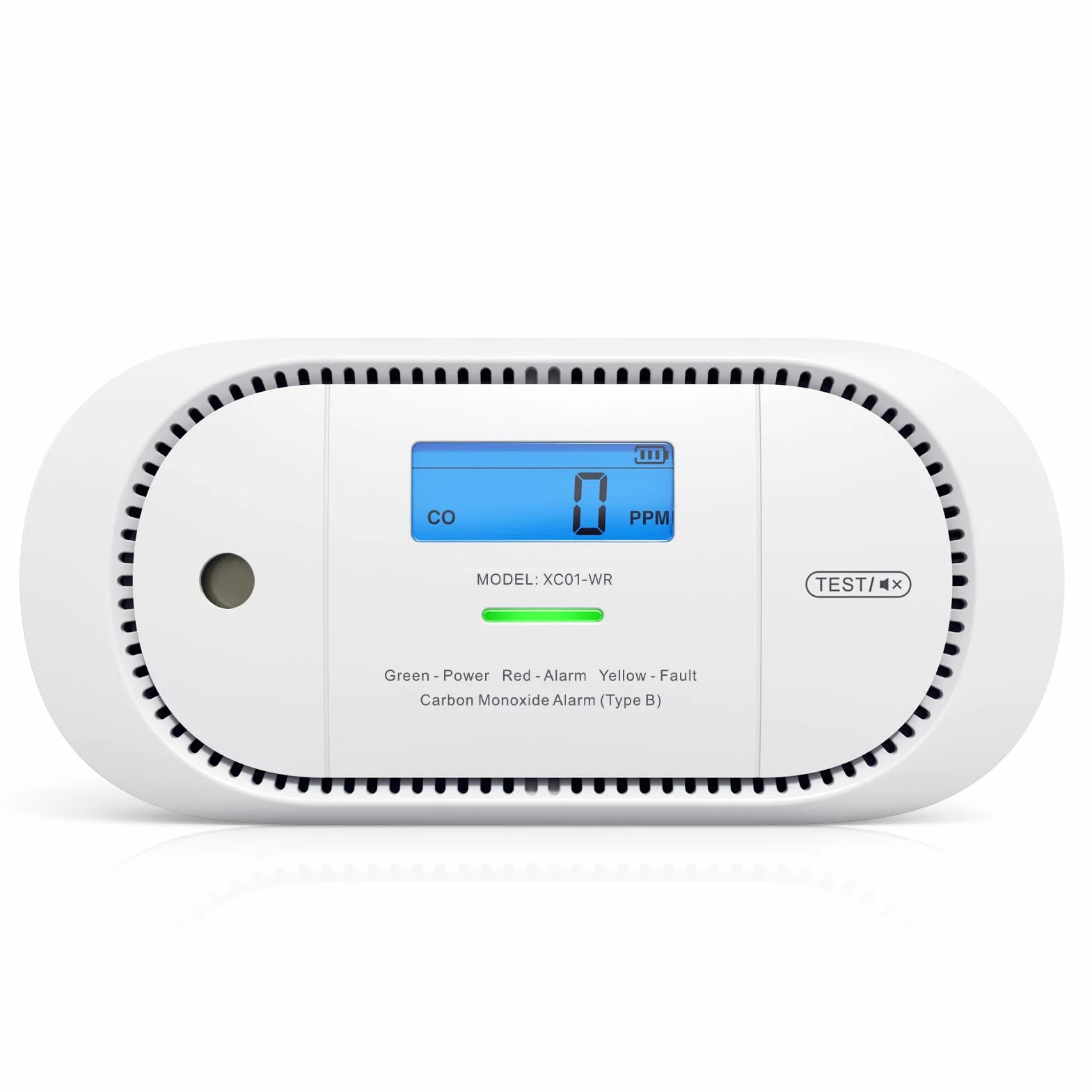 X-Sense Detector de monóxido de Carbono inalámbrico interconectado, Alarma de co alimentada por batería reemplazable con Memoria de Valor Pico, Cumple con el estándar EN 50291, XC01-WR, 1 Pieza