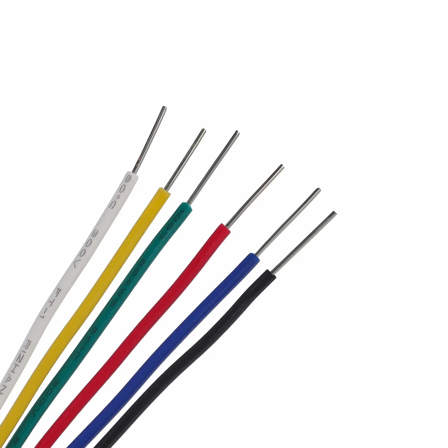 TUOFENG 22 awg Cable sólido, Juego de cable sólido （6 carretes de 9 metros de diferentes colores） Puente de cable de puente de calibre 22 Cable de conexión
