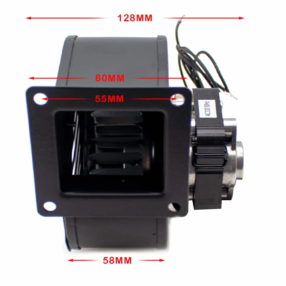 Ventilador Centrífugo de 220V para Caldera Chimenea Gasificador 20W 2500RPM