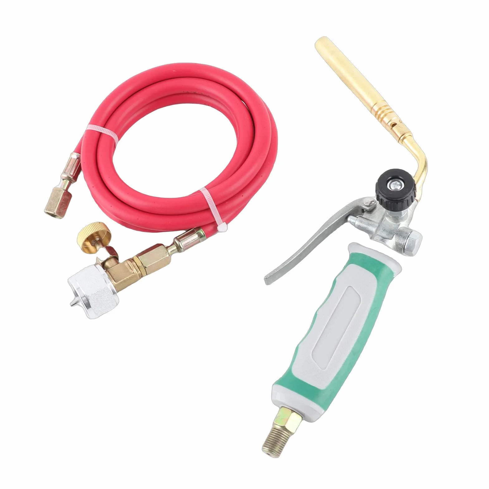 Kit de Soldadura de Soplete de Propano Mapp Cabeza de Soplete de Propano con Manguera de 1,6 M para Soldadura de Gas