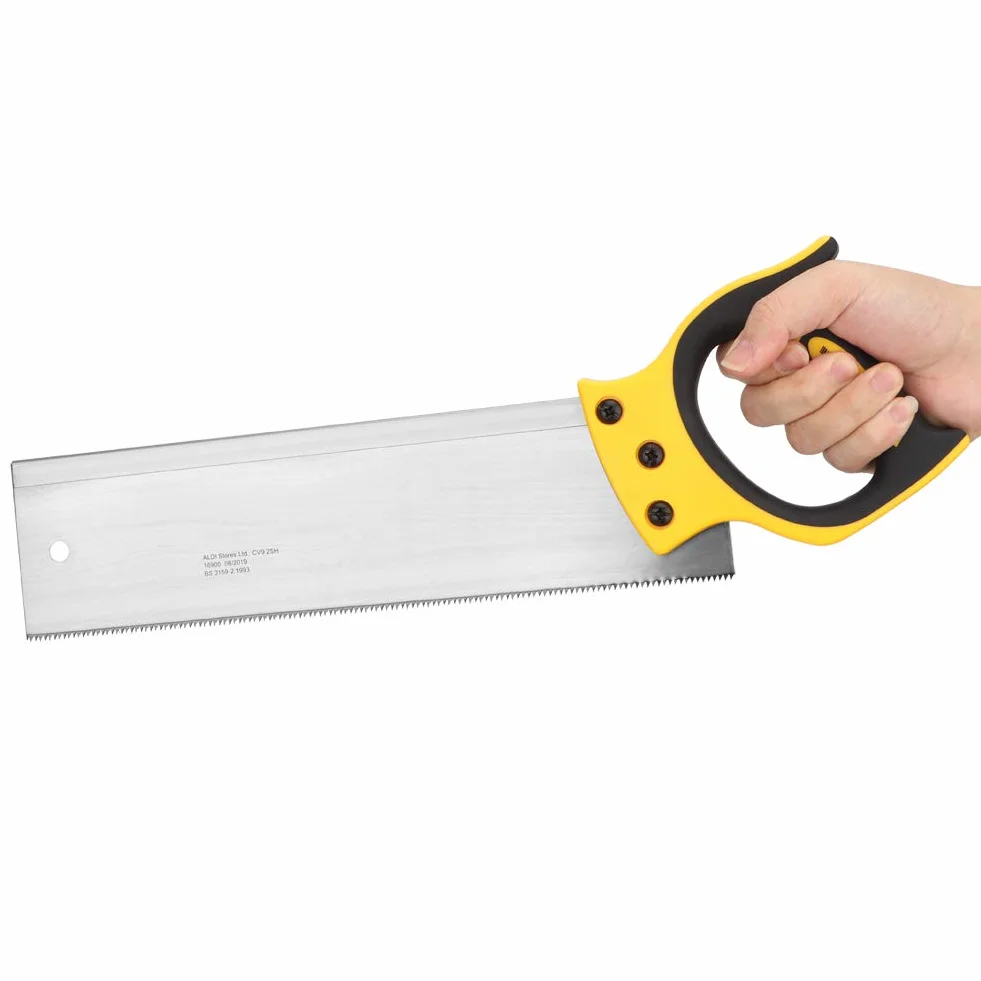 Futihing - Sierra ingletadora con guía de plástico ABS de 30,5 cm, caja de ingletes con sierra trasera de 35,5 cm para carpintería