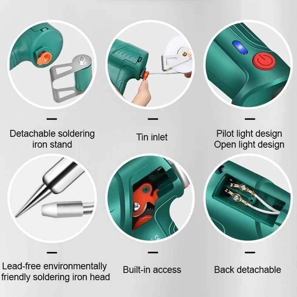 Juego de herramientas de soldadura industrial, herramienta de soldadura manual multifunción para proyectos domésticos y de bricolaje
