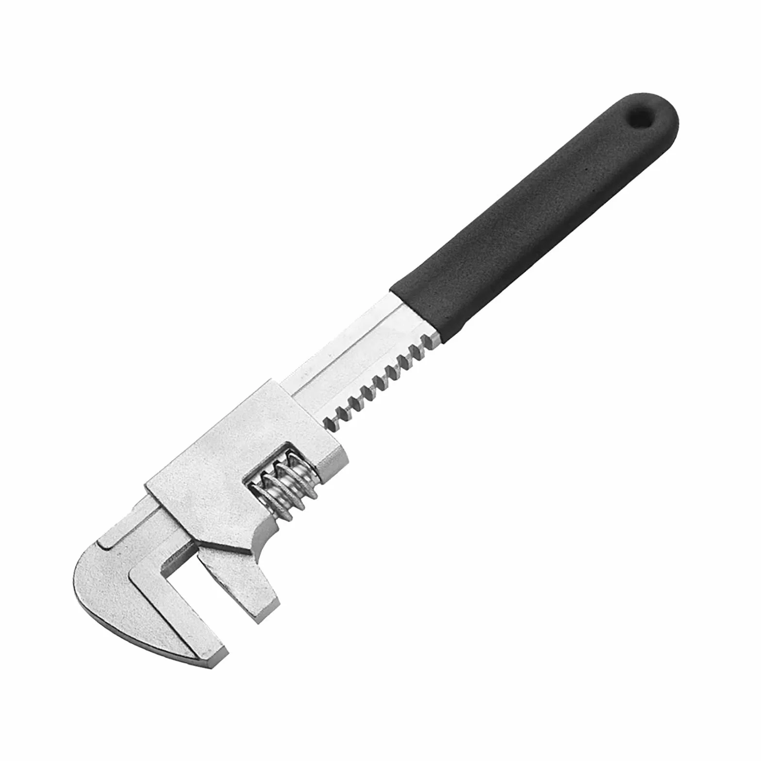 Llave automotriz de diseño antideslizante de 11 pulgadas con agarre antideslizante de silicona, llave ajustable que se adapta a una variedad de tamaños de cierre para máquinas de construcción