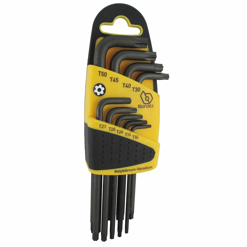 Bianditz 232380 - Juego de llaves TX T10 a T50 Seguridad, 9 unidades