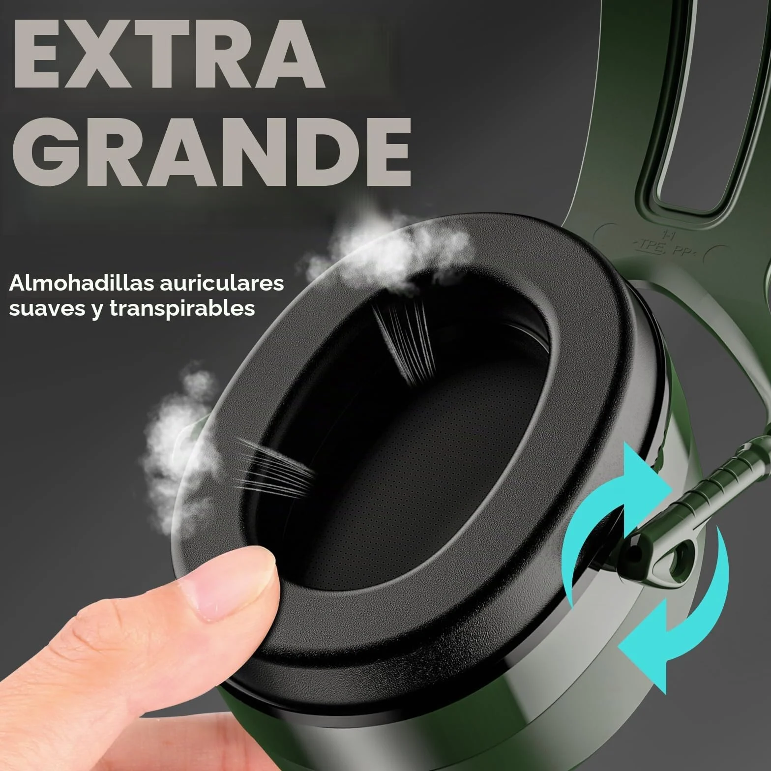 ProCase Auriculares Aislantes SNR 37dB NRR 30dB Protección Auditiva para Adultos