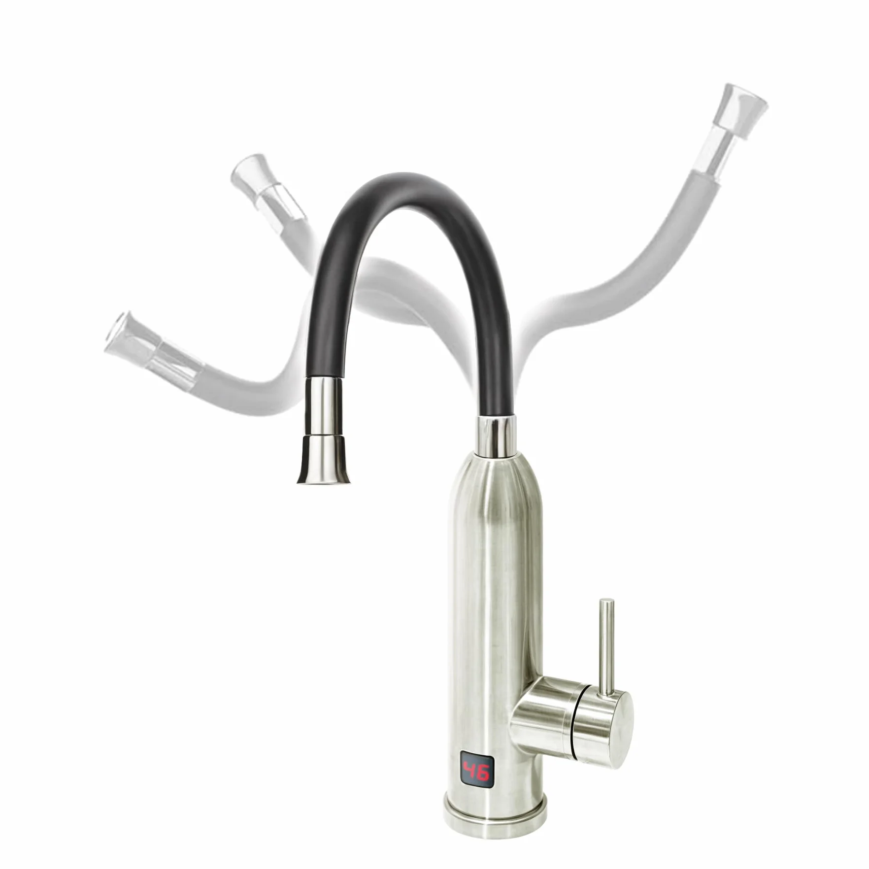 HOGART Grifo Eléctrico Con Calentador de Agua 230V - Para Cocina, Jardín, Baño, Caravana, Camping - Calentador Inteligente Instantáneo