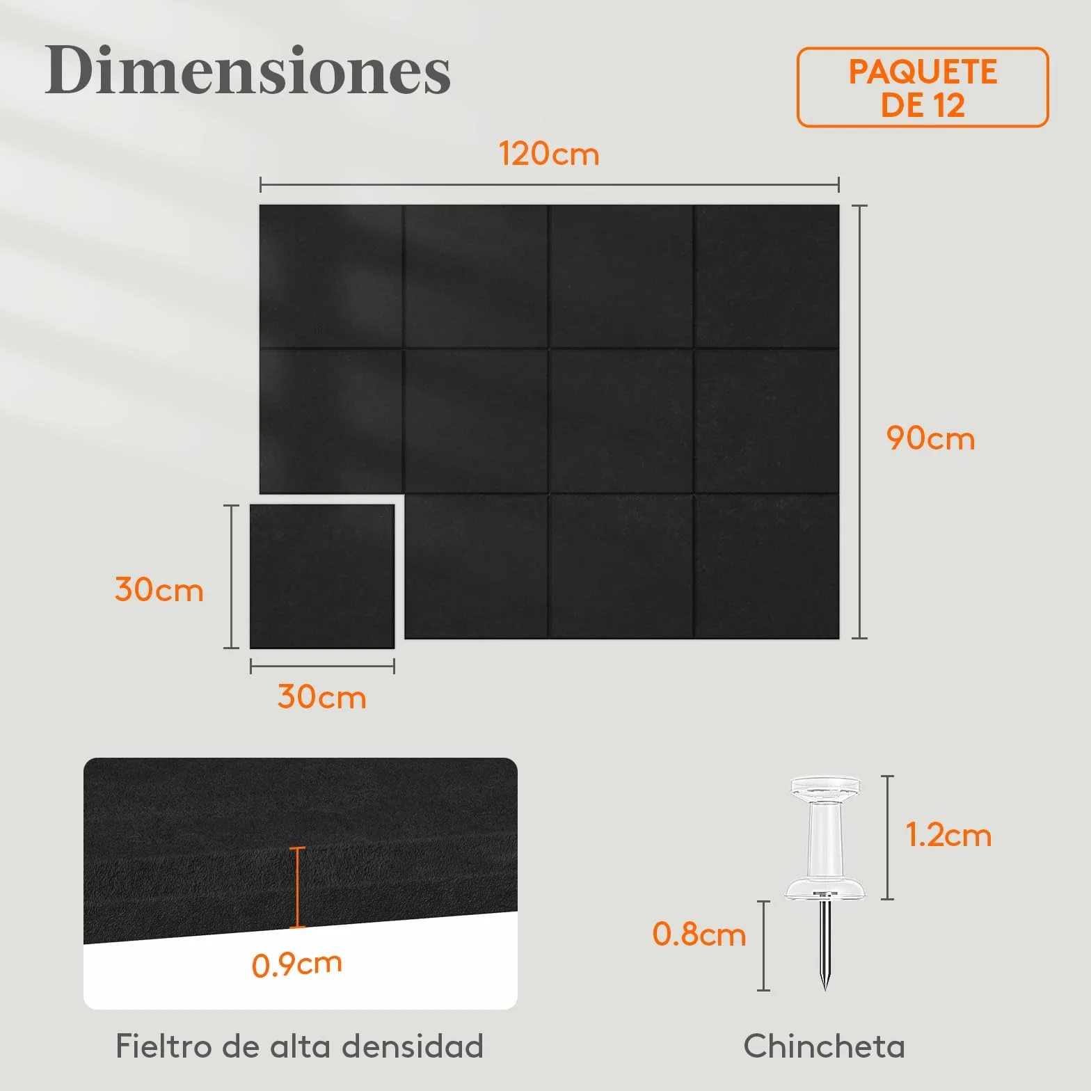 Lifewit Gran Tablero de Corcho Adhesivo 120x90 cm 12 Paquetes con 50 Pines