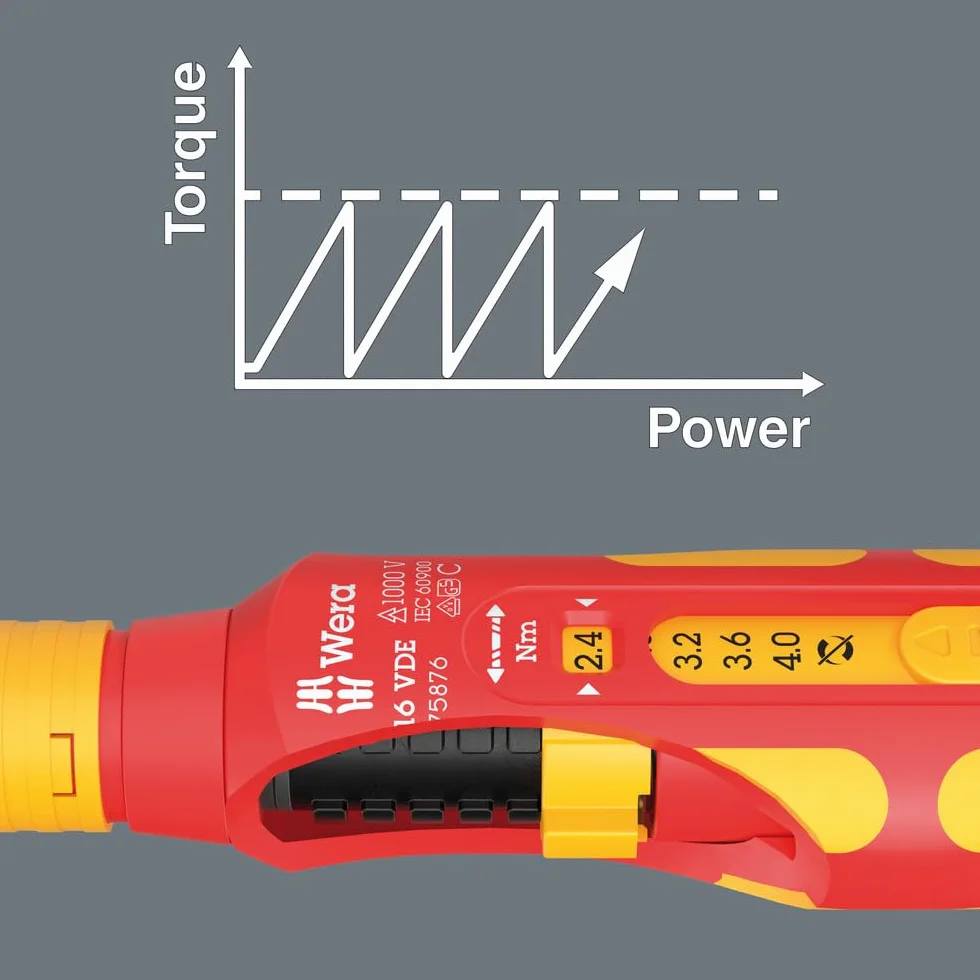 Wera 7516 VDE Kraftform Safe-Torque Speed Destornillador dinamométrico
