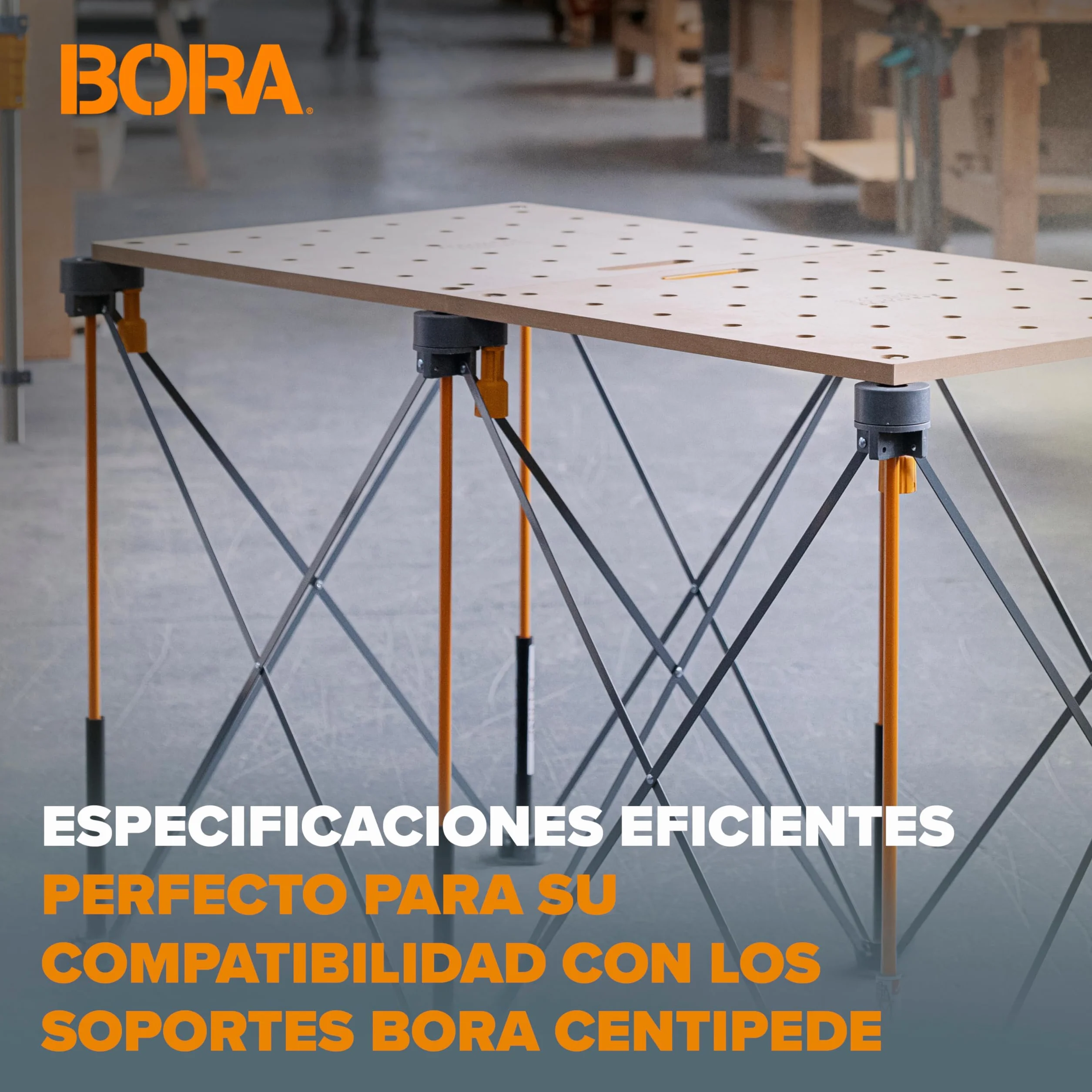 Set de 3 P‑Tops Bora Centipede para banco de trabajo y mesa de trabajo plegable, accesorios para mesa taller y banco trabajo