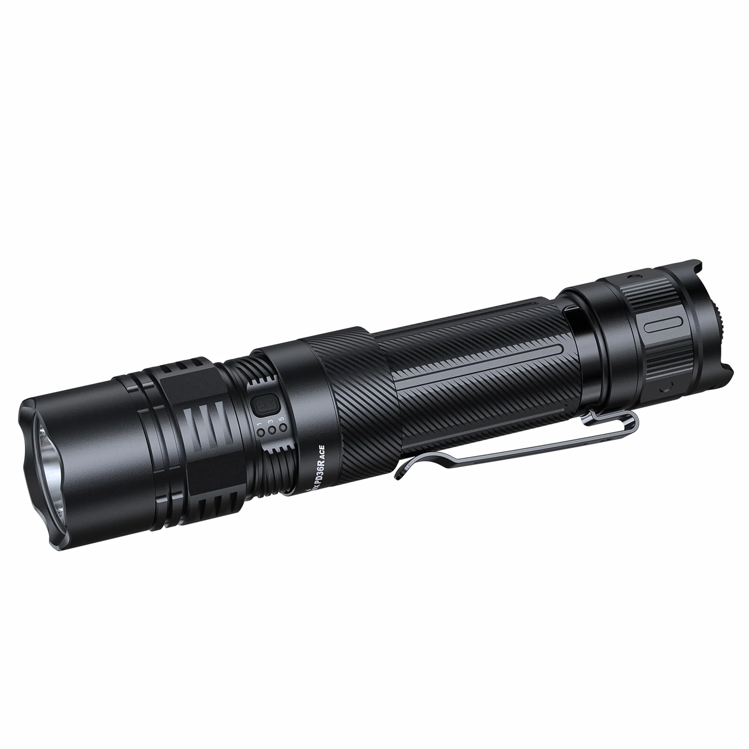 Fenix PD36R ACE - Linterna de seguridad compacta recargable | 3000 lúmenes | 415 m | 63 horas + máximo | Función de ajuste - Perfiles seleccionables, cubierta de puerto USB giratoria | IP68