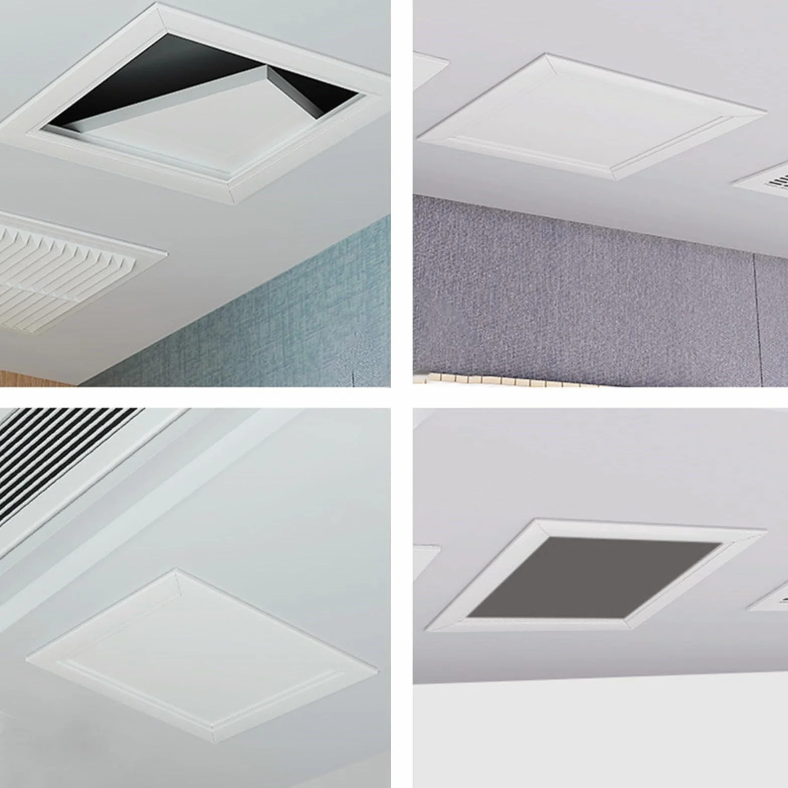 Trampilla Pladur Tapa De Registro 150 200 300 400 500mm, Trampilla De Inspección Empotrada, Tornillos Incluidos, Panel De Acceso Oculto Para Techo Trampilla Pladur(White,30 * 30cm)