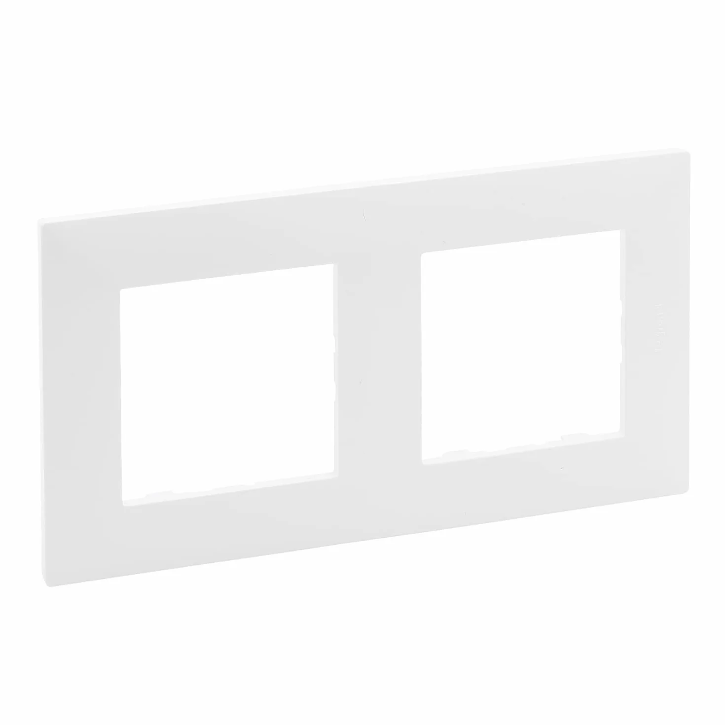 Marco 2 elementos Legrand 864172 serie Niloe Step Blanco Mate