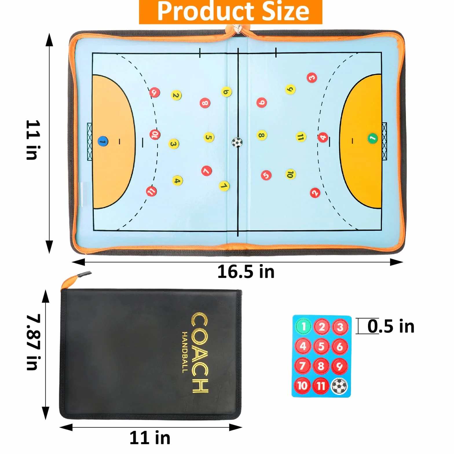 Pizarra Magnetica Balonmano Entrenador Tablero Tacticas Imanes Carpeta Tactica Entrenadores Arbitos