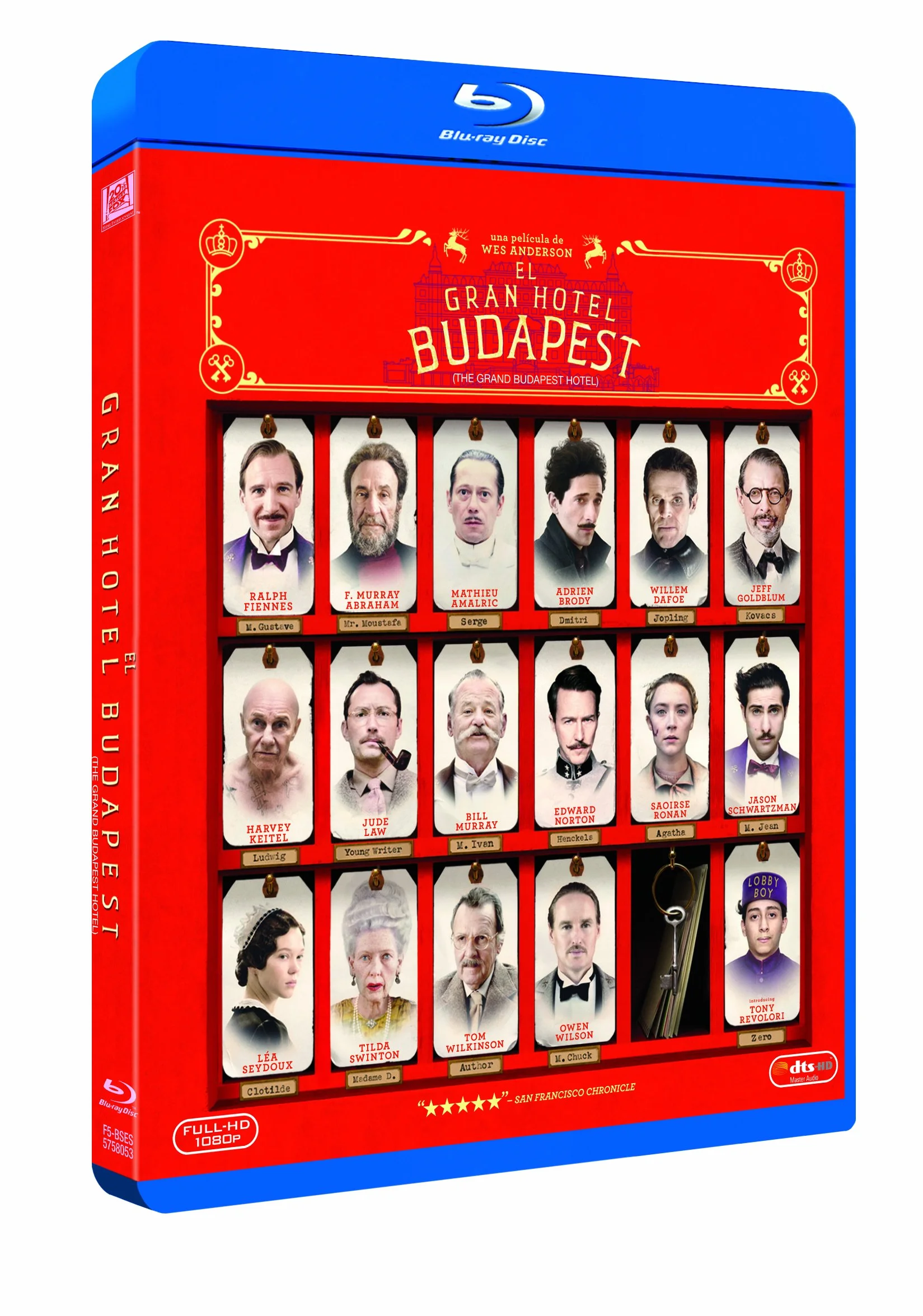 El Gran Hotel Budapest Blu-Ray