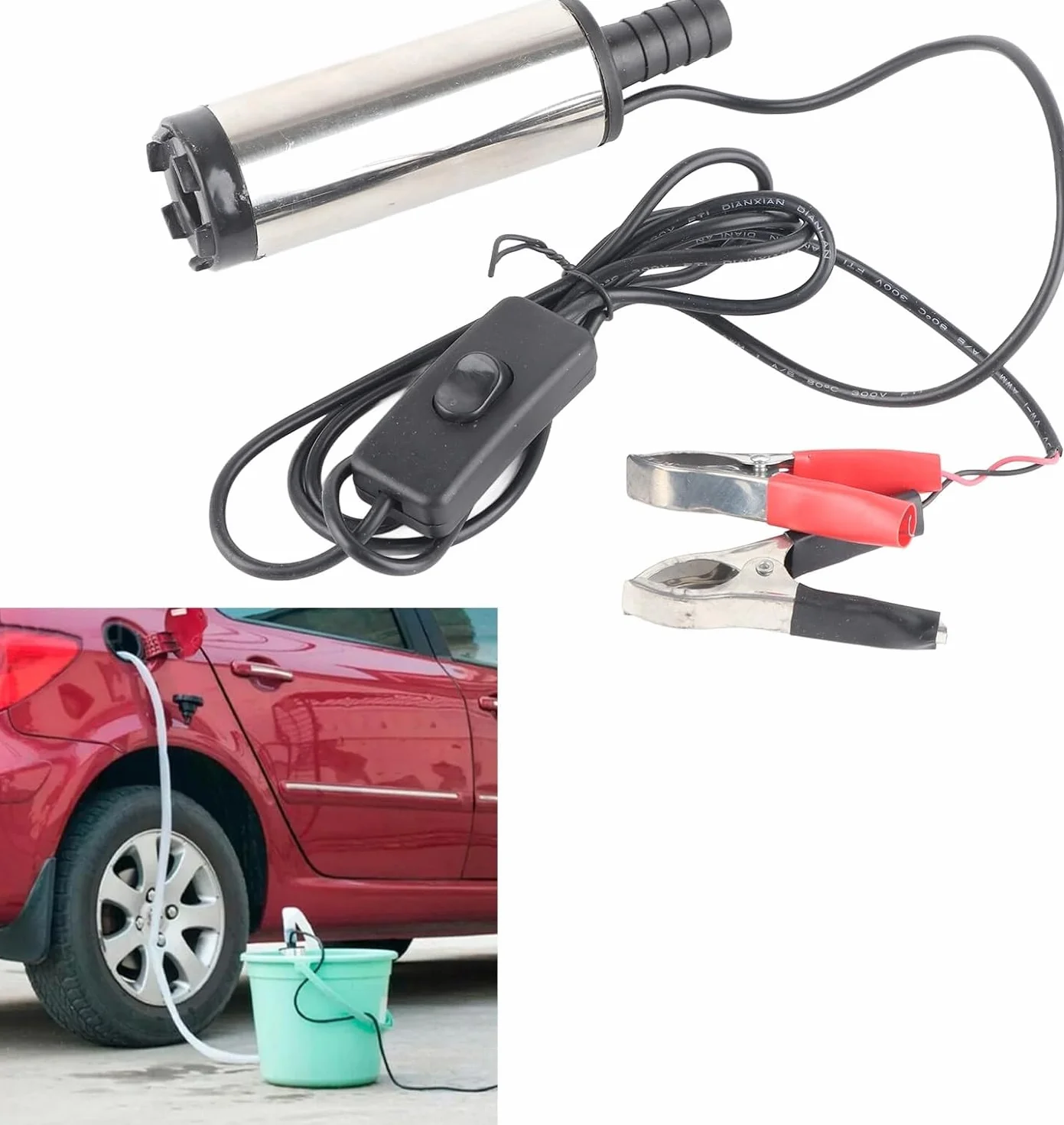 Bomba sumergible 12V de acero inoxidable para diesel/agua/queroseno