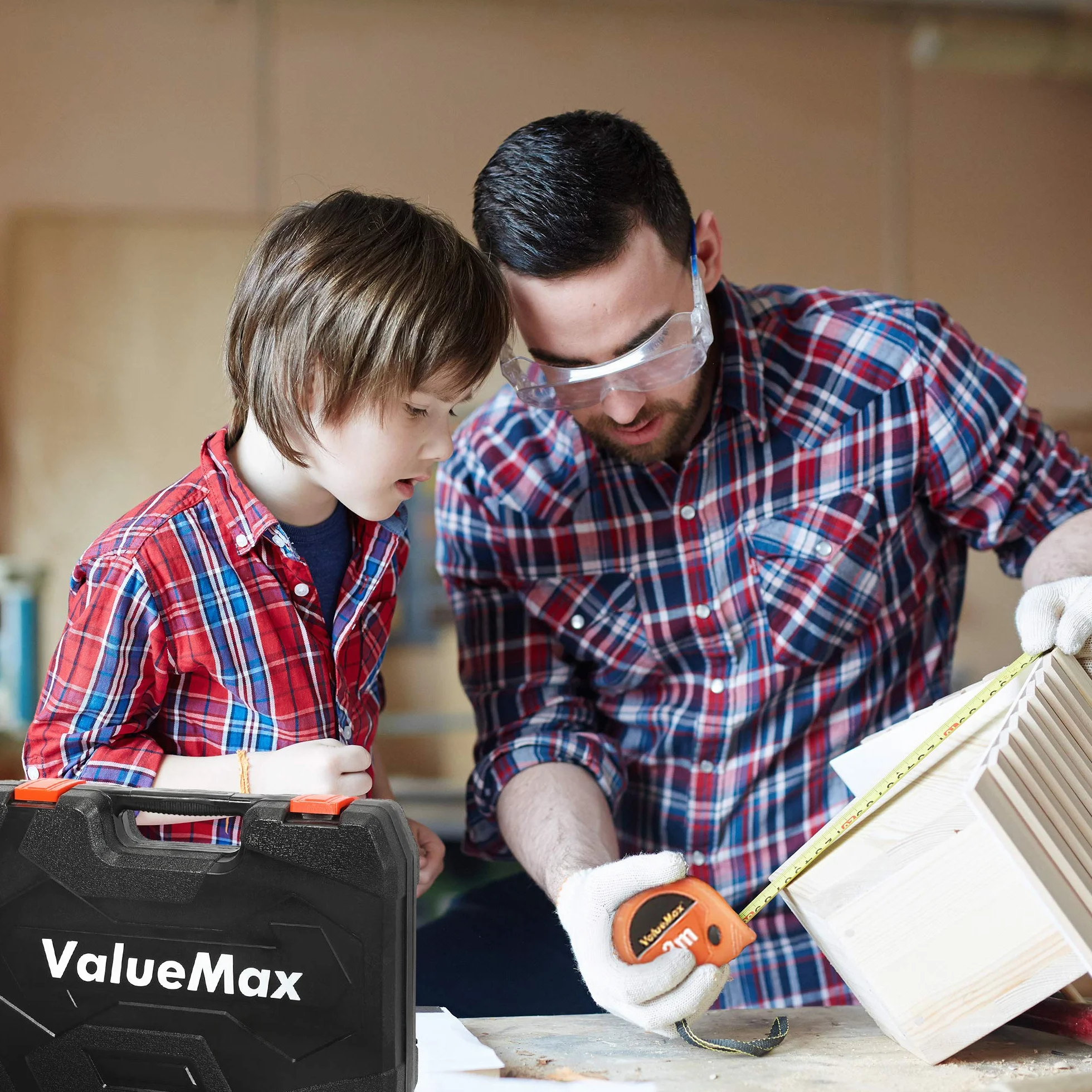 ValueMax Caja de Herramientas 150 en 1, Maletín de Herramientas Portátil, Juego de Herramientas para Reparaciones en Hogar y Oficina