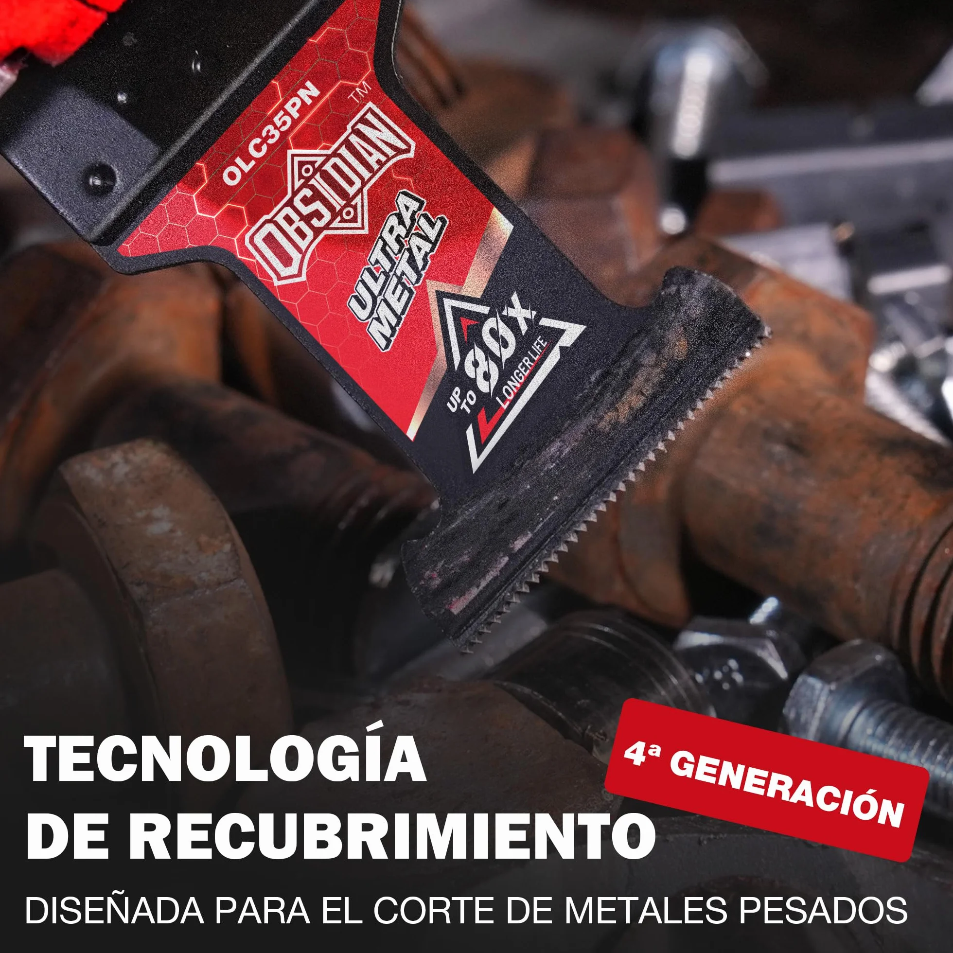 EZARC Hojas de sierra multiherramienta de metal duro de obsidiana, hojas de sierra oscilante, 3 piezas