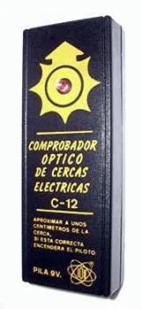 Comprobador optico de cercas electricas
