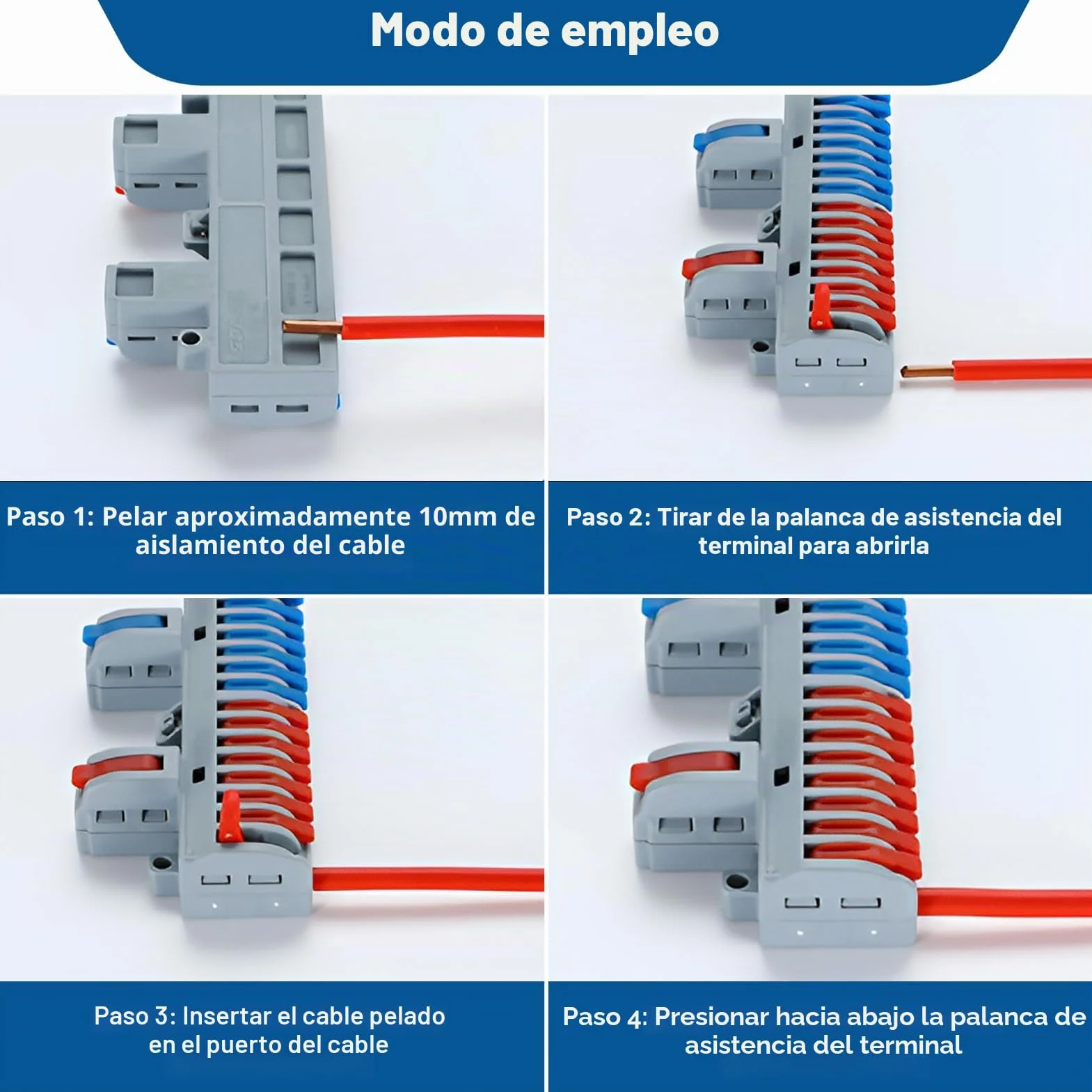 Terminales de Conexión Rápida, 7 Piezas, Bloque Terminal 2 en 12 Fuera, Conectores Eléctricos para Circuito