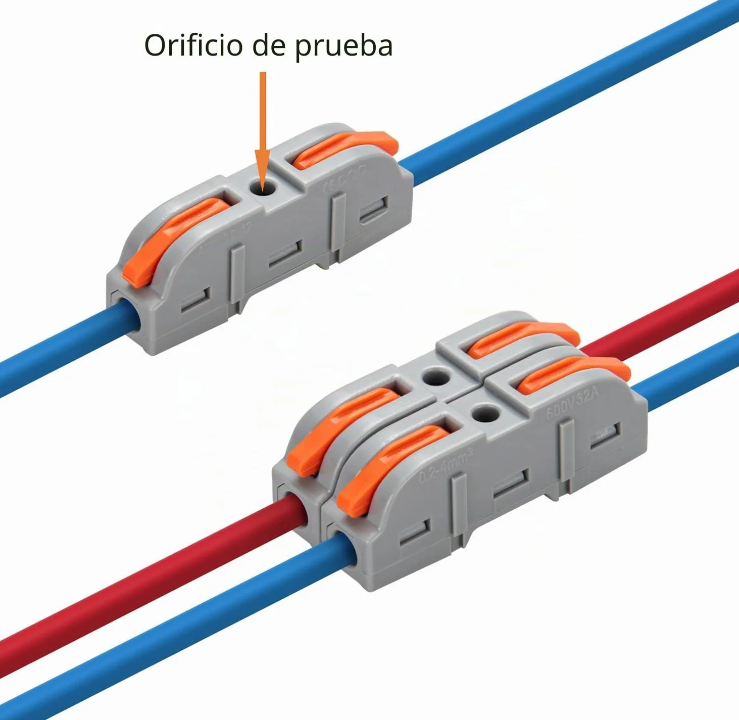 Conectores Eléctricos Rapidos con Palanca, Bornes de Conexion, 1-Cable 2-Vías y se Puede Combinar Libremente, 26 Piezas