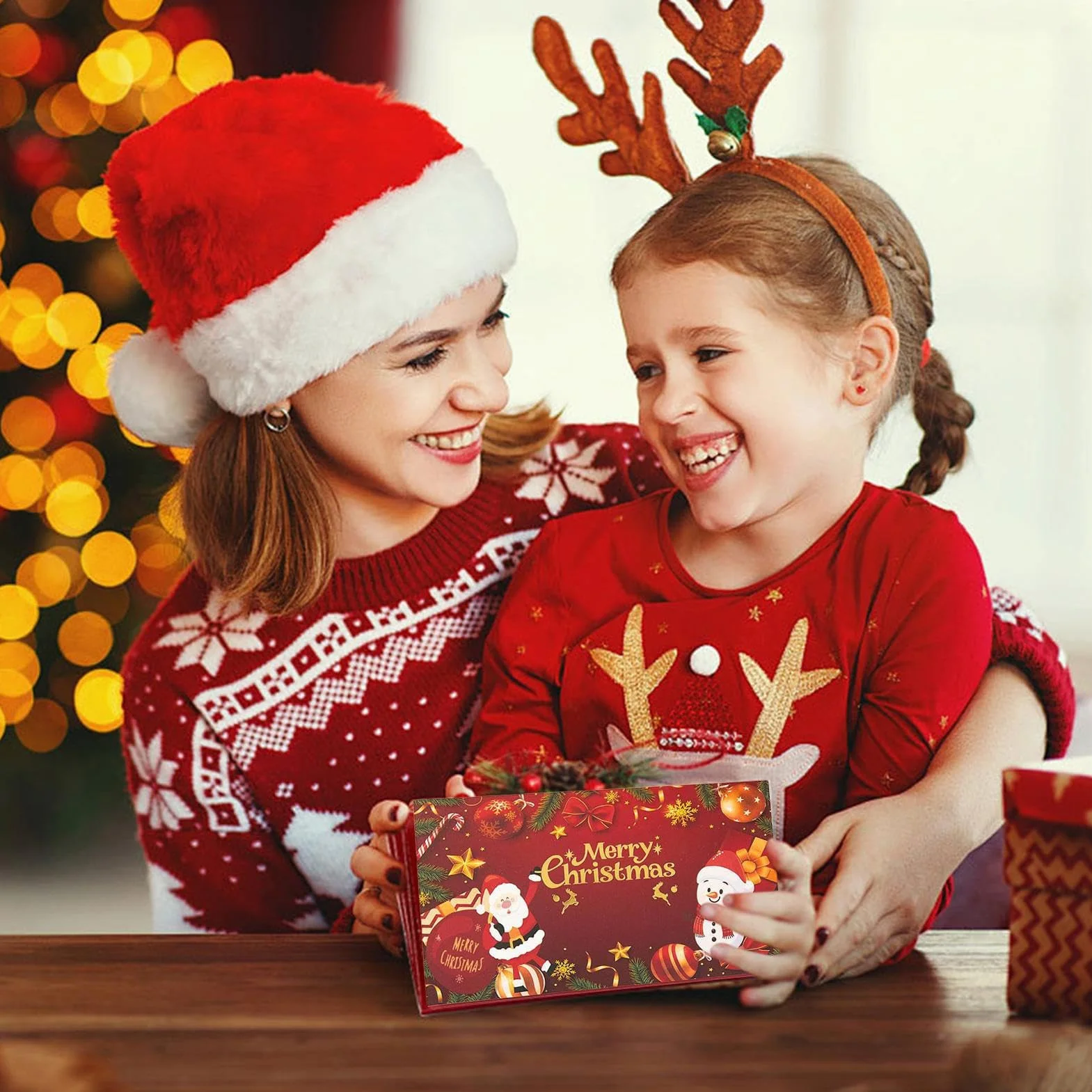 Sobres De Dinero Navideños Tarjetas Regalo Efectivo Decoración Navideña