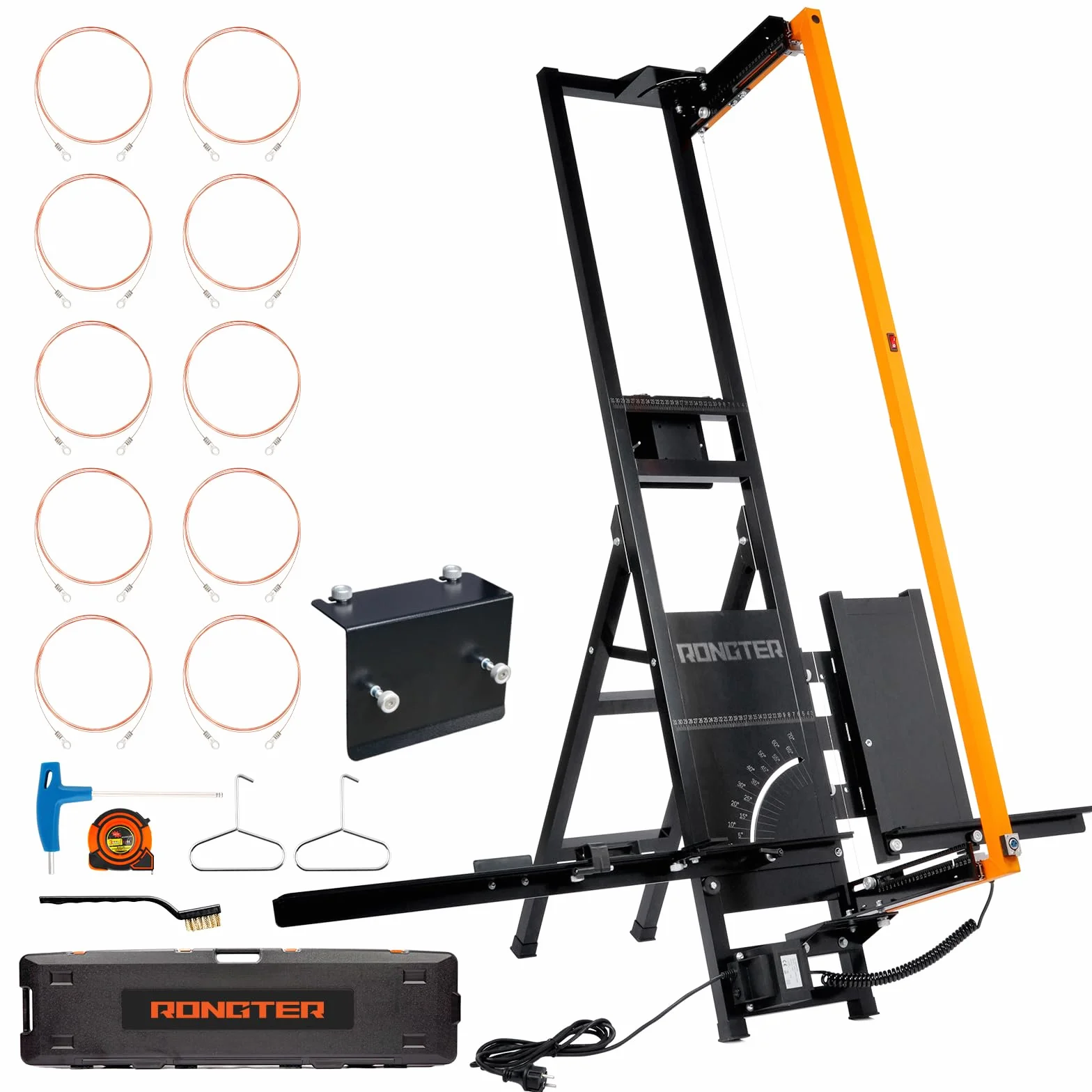 Cortador de poliestireno M6, con carcasa de aluminio soldado, 250 W de un cortador de alambre caliente de alta precisión, tamaño máximo de corte 1350 x 330 mm, incluye 10 cables de corte