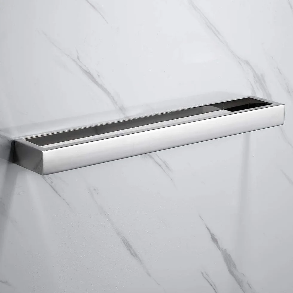 Toallero Autoadhesivo de Aceros Inoxidables Toallero de Pared Sin Perforación Cromado Toallero de Baño para Baño Cocina (40 cm)