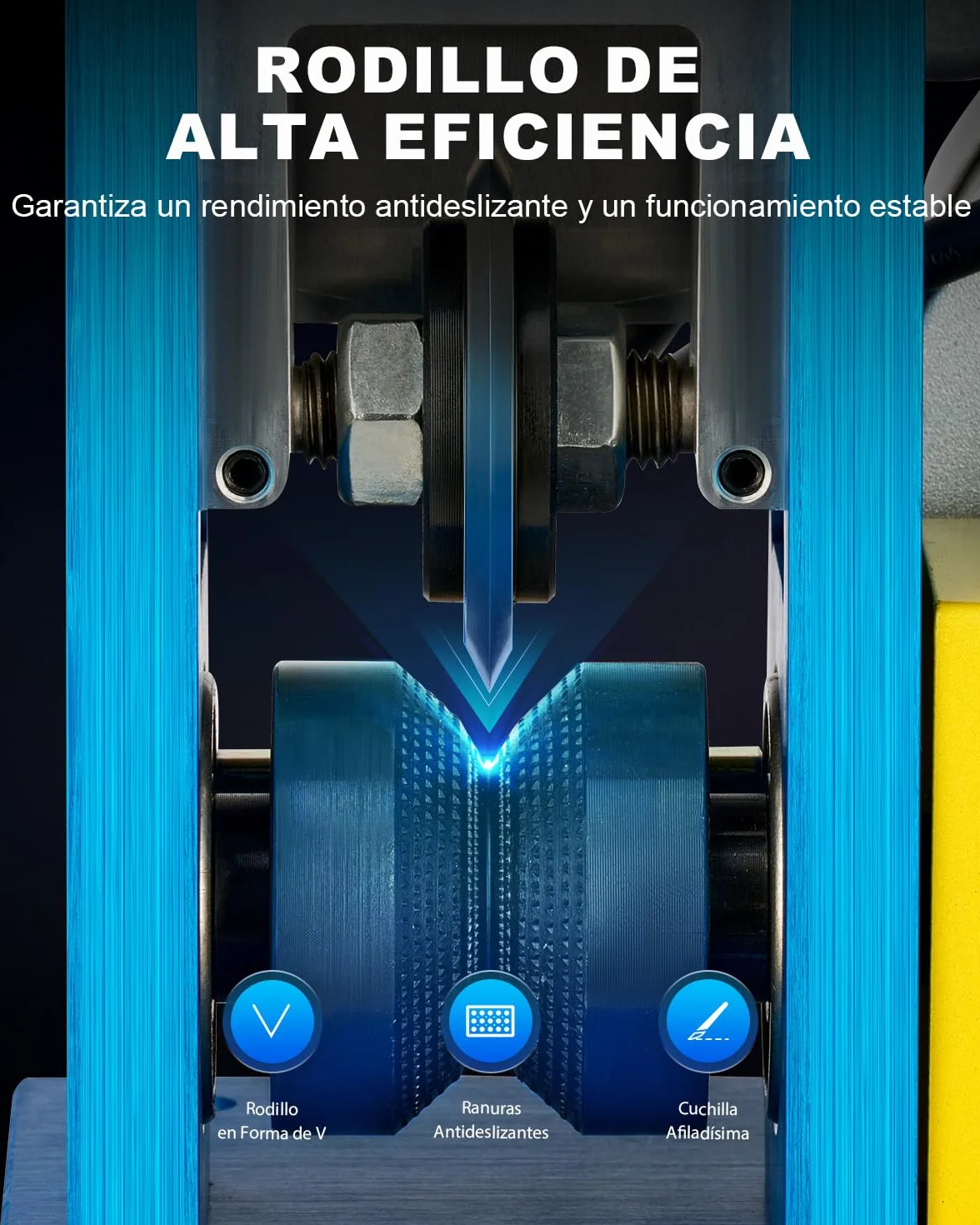 CREWORKS Máquina de Pelacable Electrica 180W 1,5mm-25mm Maquina de Pelar Cables Automática con 5 Canales para Reciclaje de Cobre